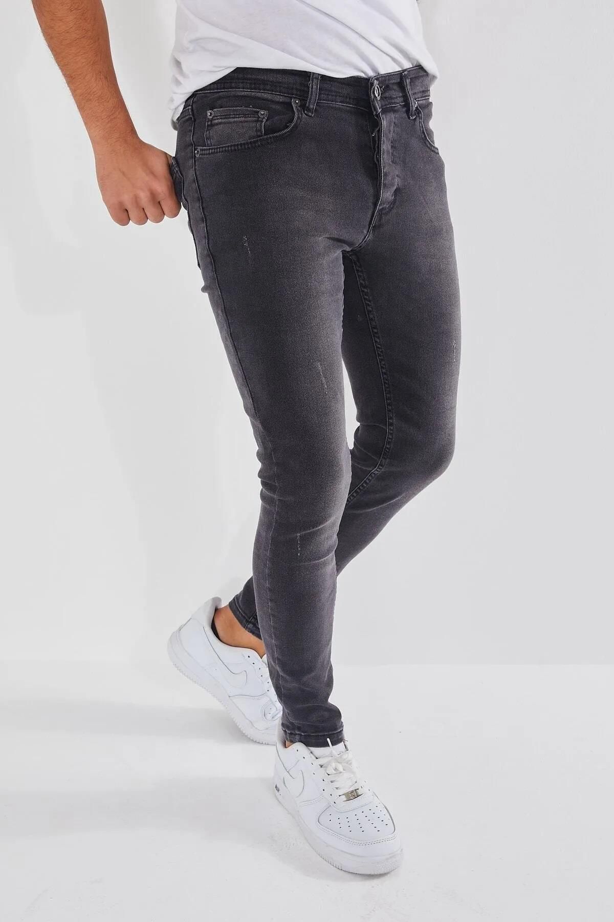 CLASSİCS MEN Black Wood Erkek Slim Fit Jean Pantolon