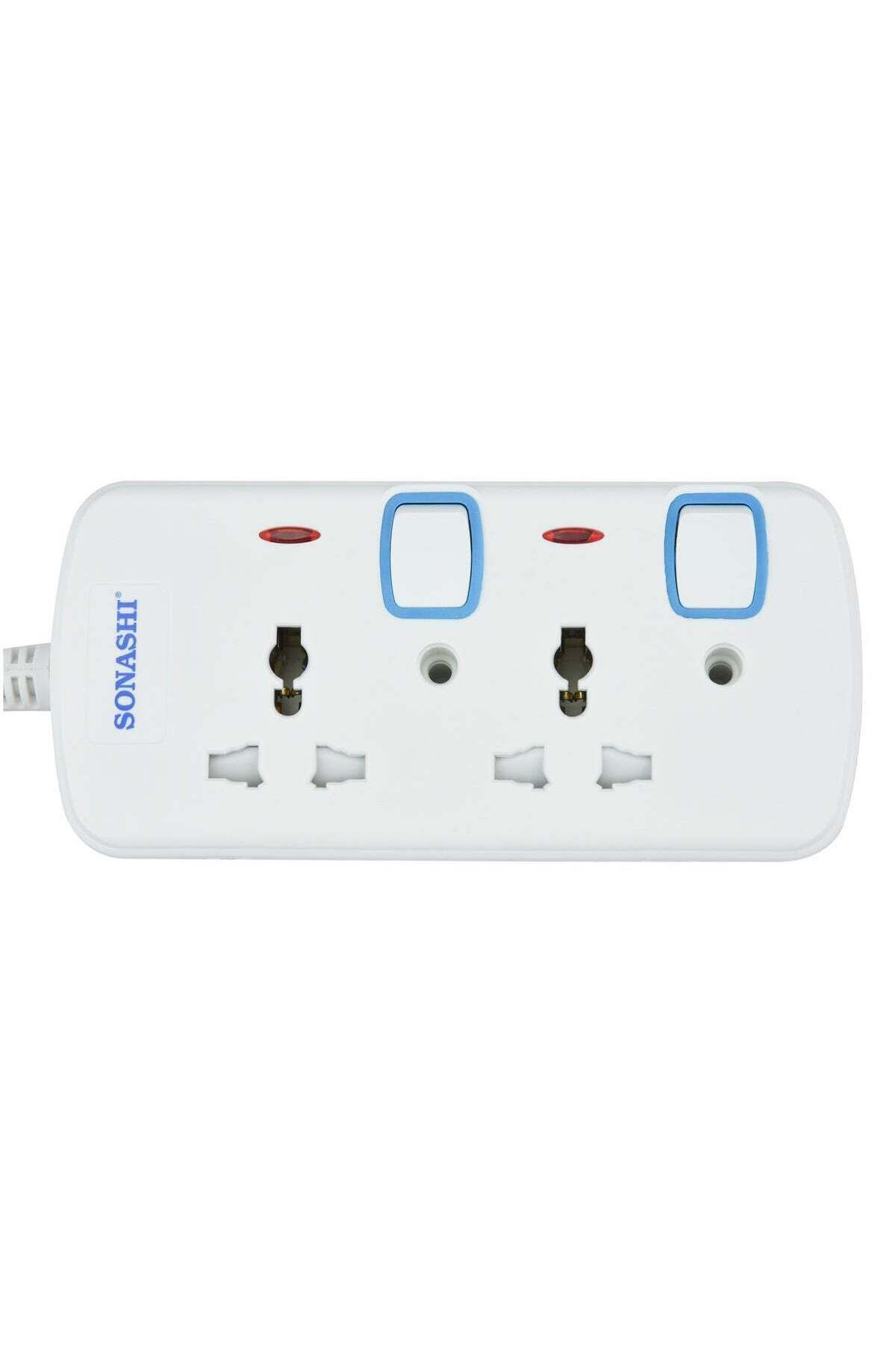sonashi-2Way Extension Socket with Individual Switches and Indicator Light 1