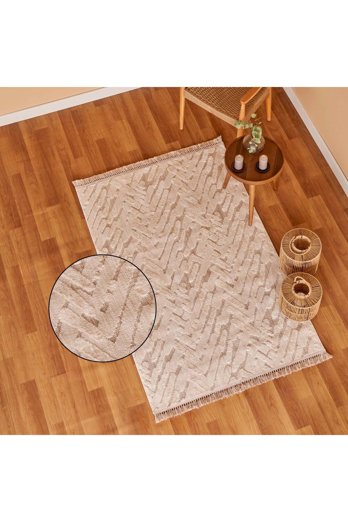 Bella Maison Sienna Modern Halı Vizon (120x180 cm)
