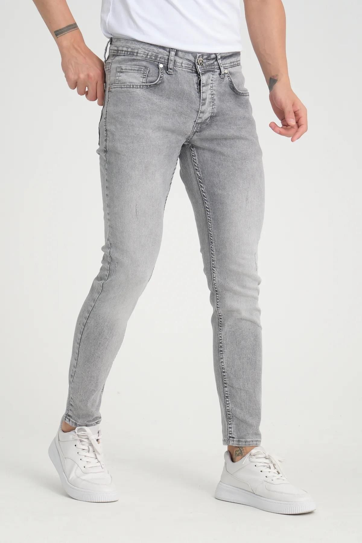 CLASSİCS MEN Black Wood Erkek Slim Fit Jean Pantolon