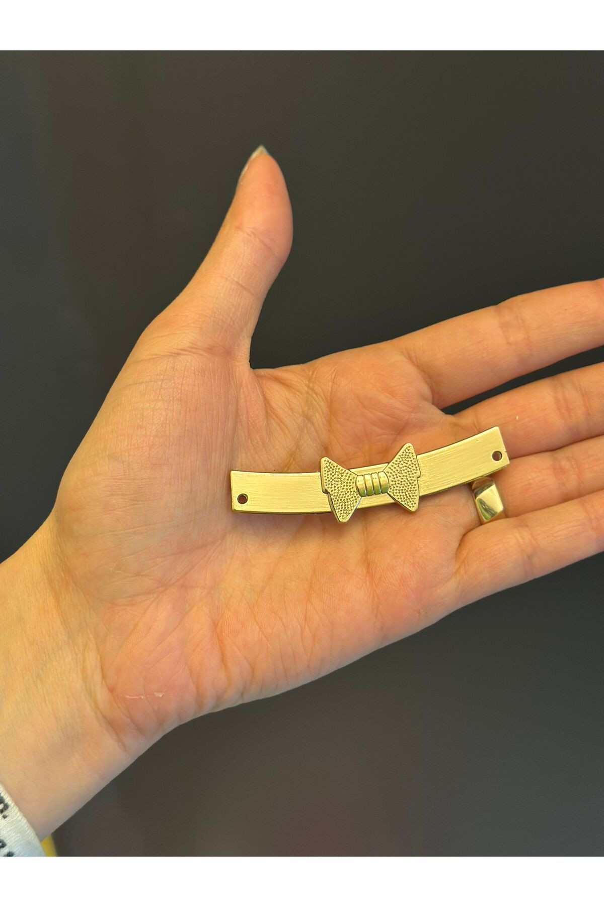 Gönülden Tasarım ALTIN SARI FİYONKLU TAKI AKSESUARI 6X5 CM