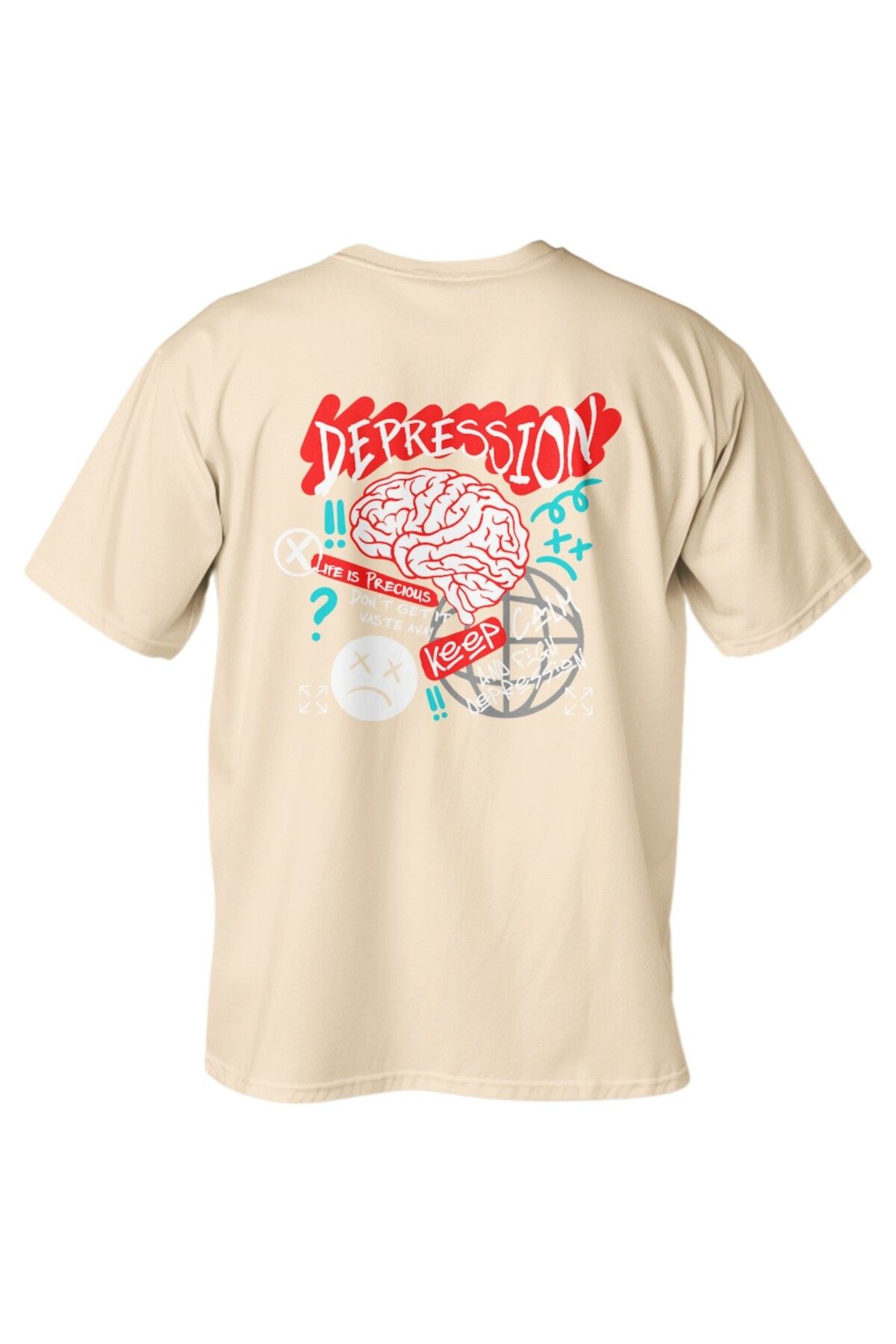 LUMARTA Regular Depression Baskılı T-Shirt