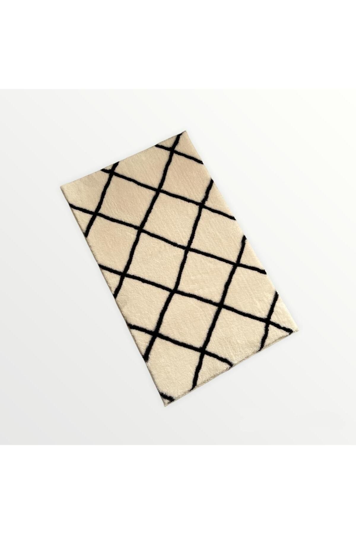 Jassrug Royal Kaymaz Taban Banyo Halısı 50x80 Diamond Krem