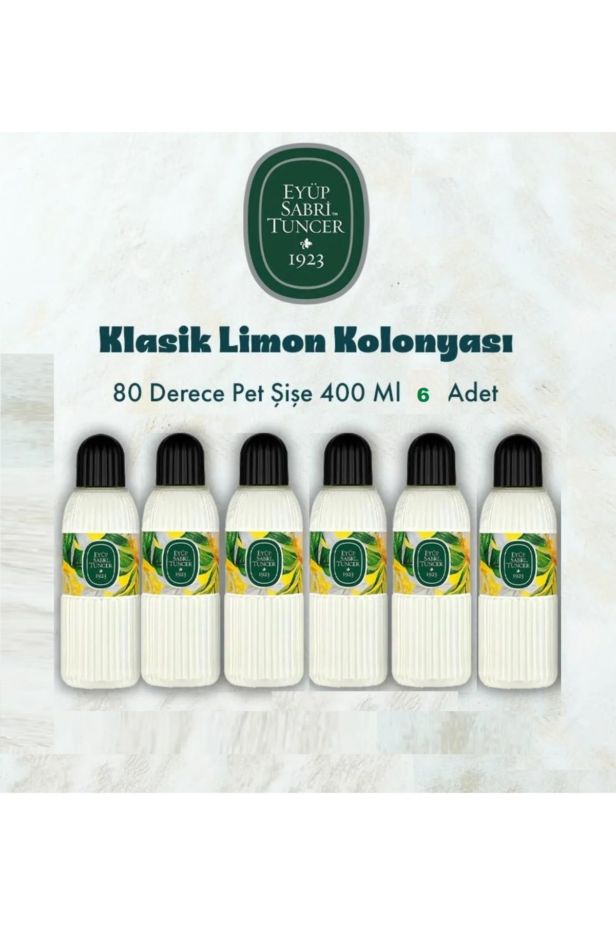 Eyüp Sabri Tuncer EYÜP SABRİ TUNCER KLASİK LİMON KOLONYASI 400 ML X 6 ADET
