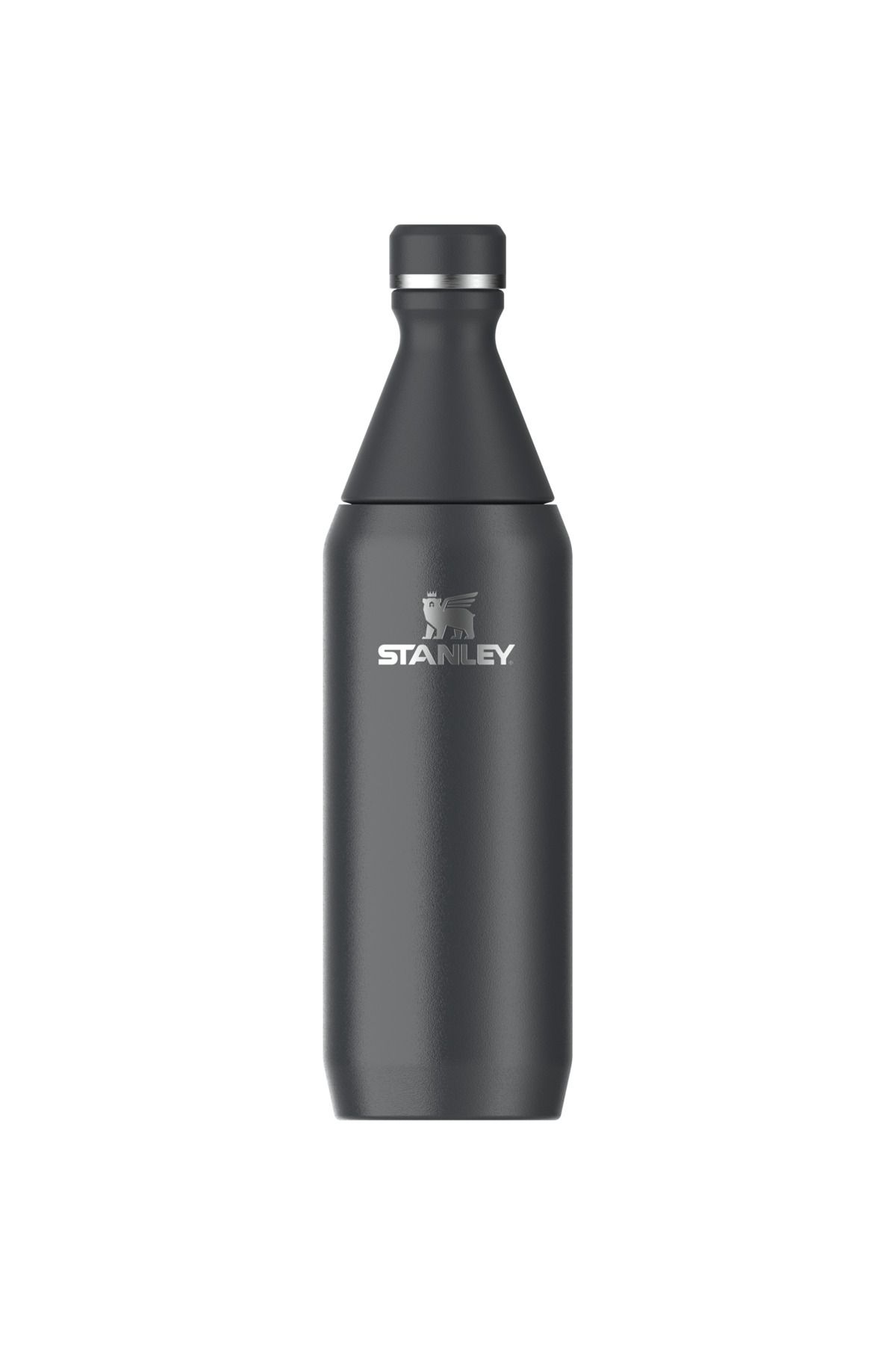 Stânley Sticlă Izolată Subțire Stanley 0,6 L, Pentru Toată Ziua, Din Oțel Inoxidabil, Neagră - One Size