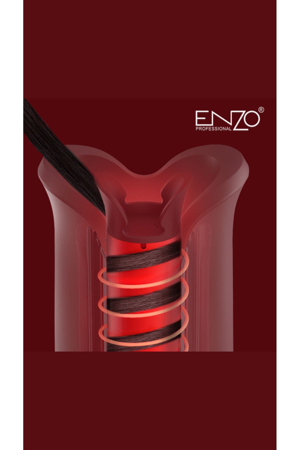 ENZO-Enzo EN-1933A Professional Automatic Curling Iron – Effortless Styling for Perfect Curls 5