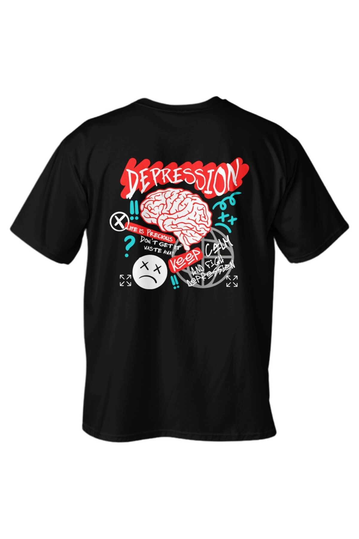 LUMARTA Regular Depression Baskılı T-Shirt
