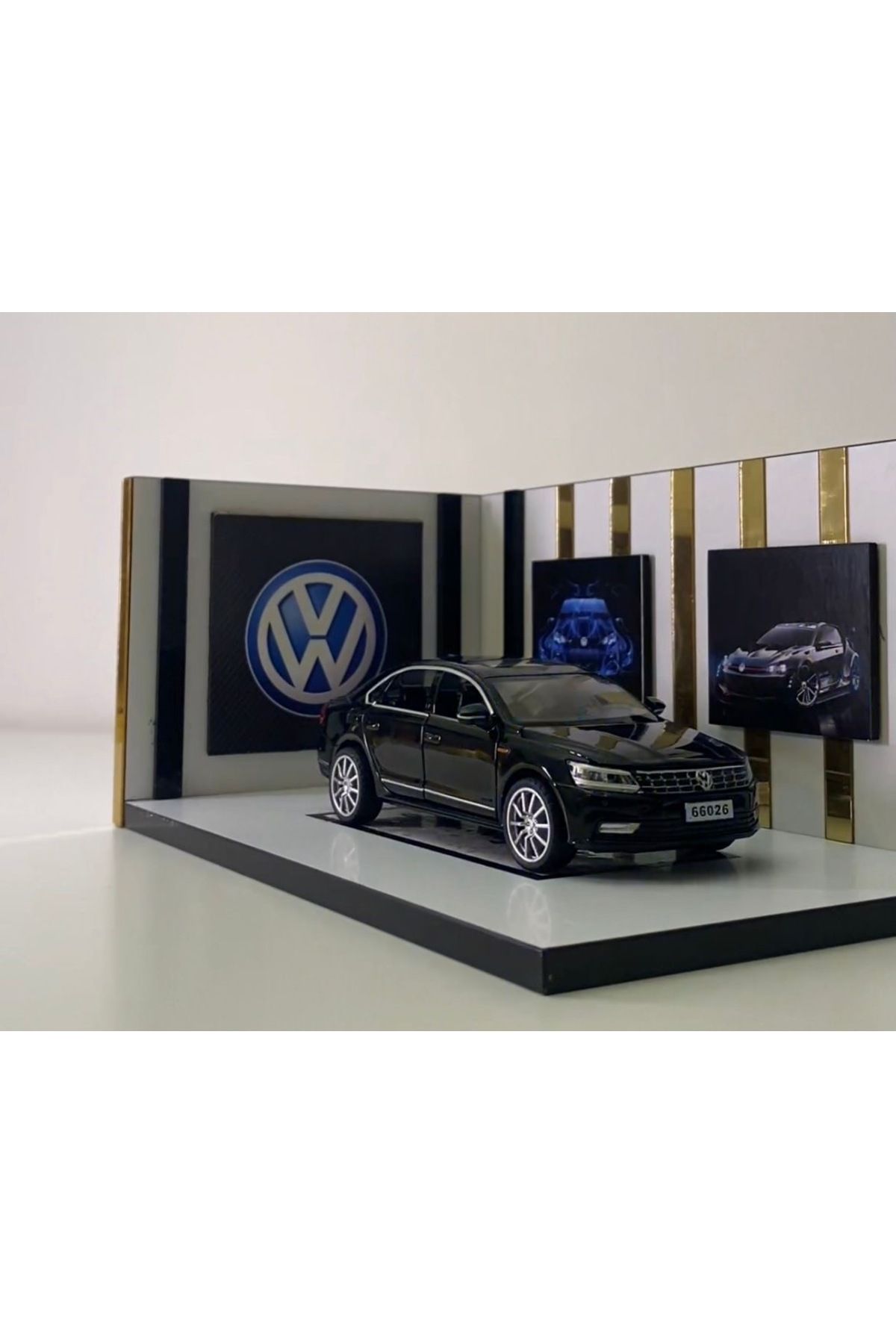 Shopyus 1:36/1:32 ölçek Passat Diecast Siyah renk