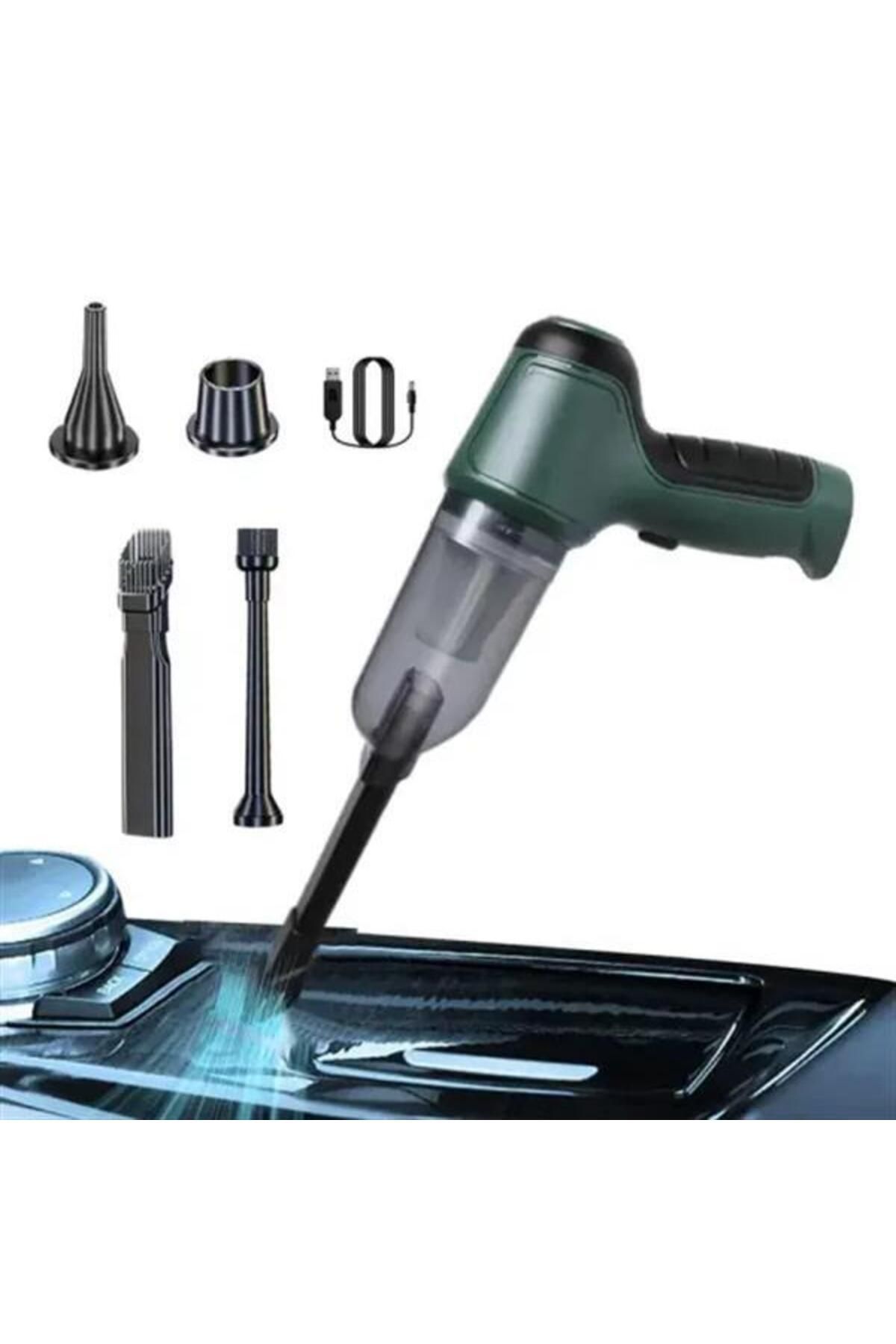 Modafiks Air Blower Araba Süpürgesi Yeşil