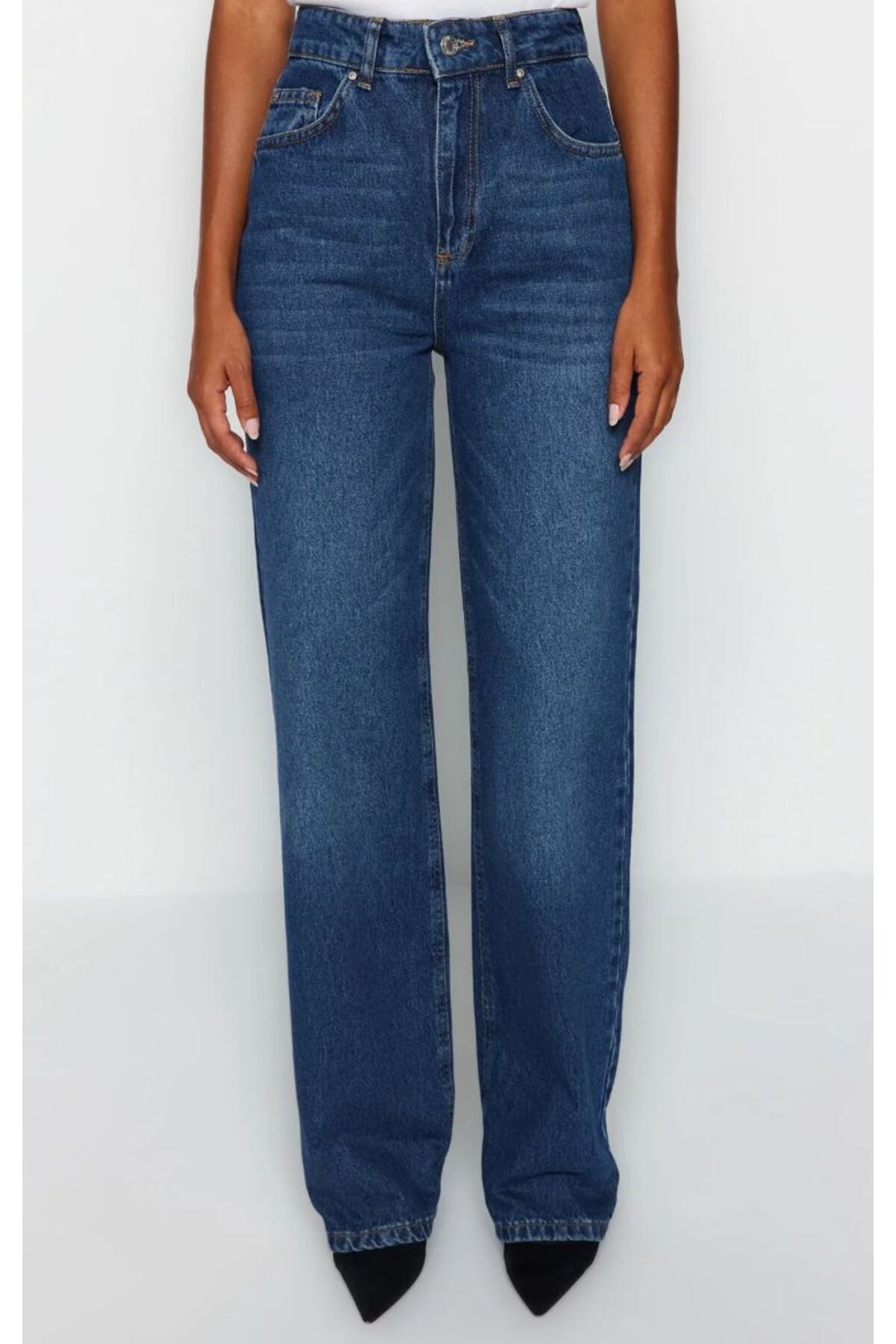 KARACAN COMPANY Yüksek Bel Wide Leg Kadın Yeni Jeans