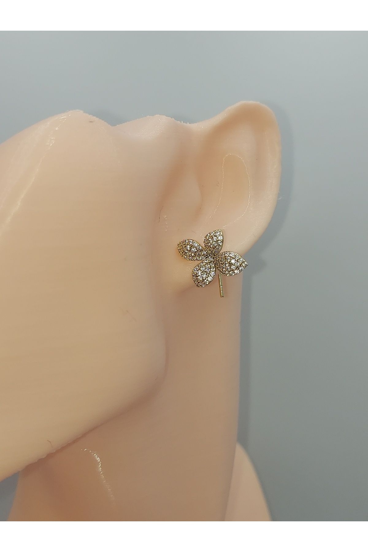 XUPING JEWELRY Xupıng Taşlı Yonca Çelik Küpe