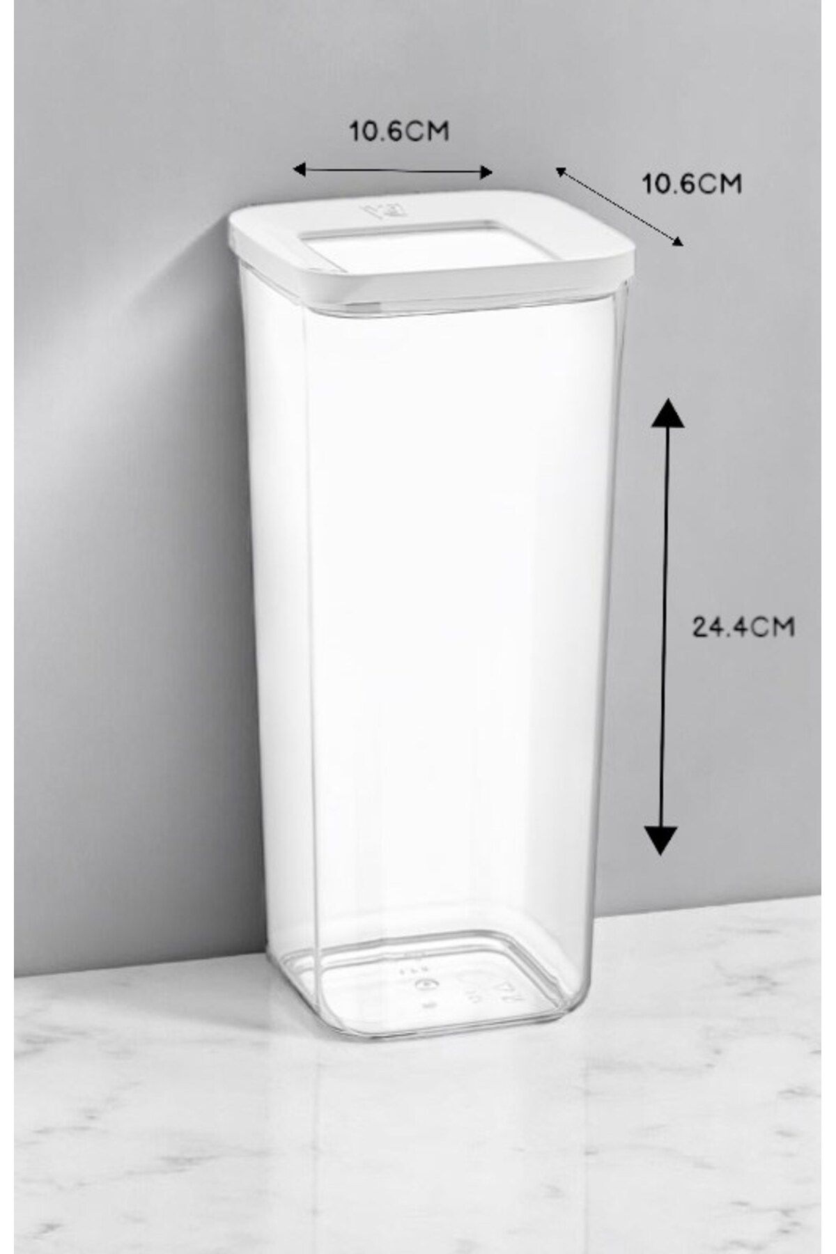 Technow-Vp-183 Vacuum Transparent 1700ml Storage Container Set of 3 2