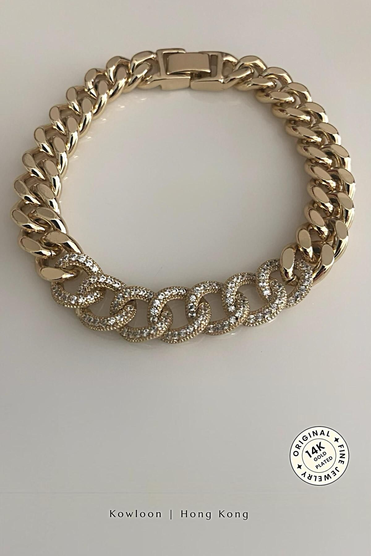 cacharel classic 14K Altın Kaplama Çelik Bileklik