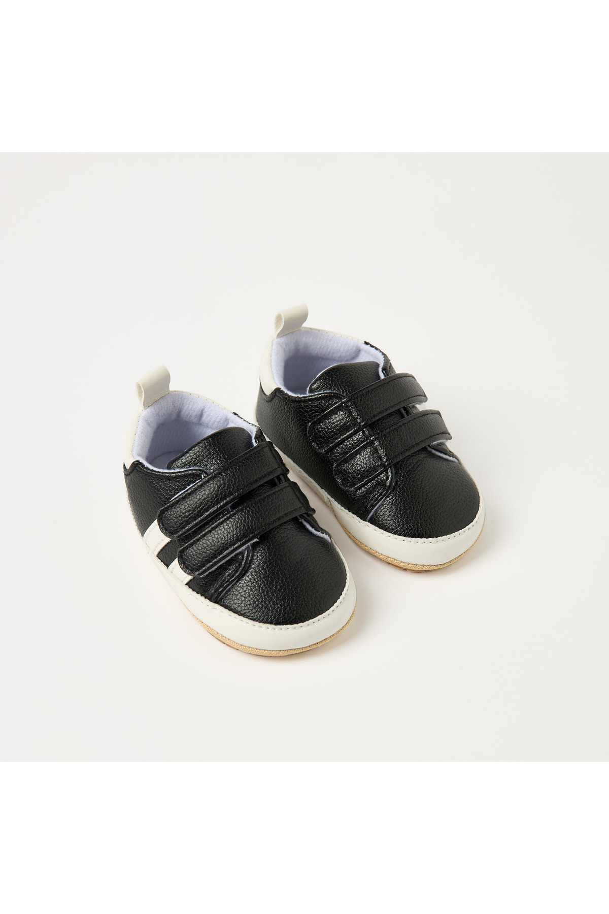 Juniors-Textured Sneaker Booties with Hook and Loop Closure 2