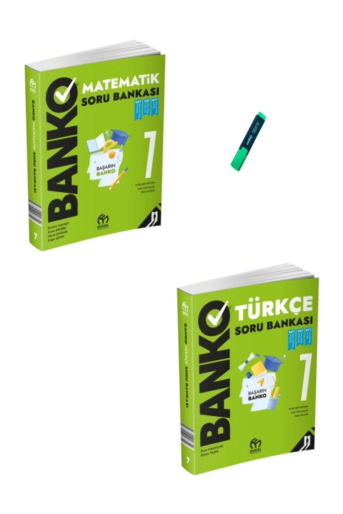 Model Eğitim Yayınları 7. Sınıf Banko Serisi Matematik ve Türkçe Soru Bankası