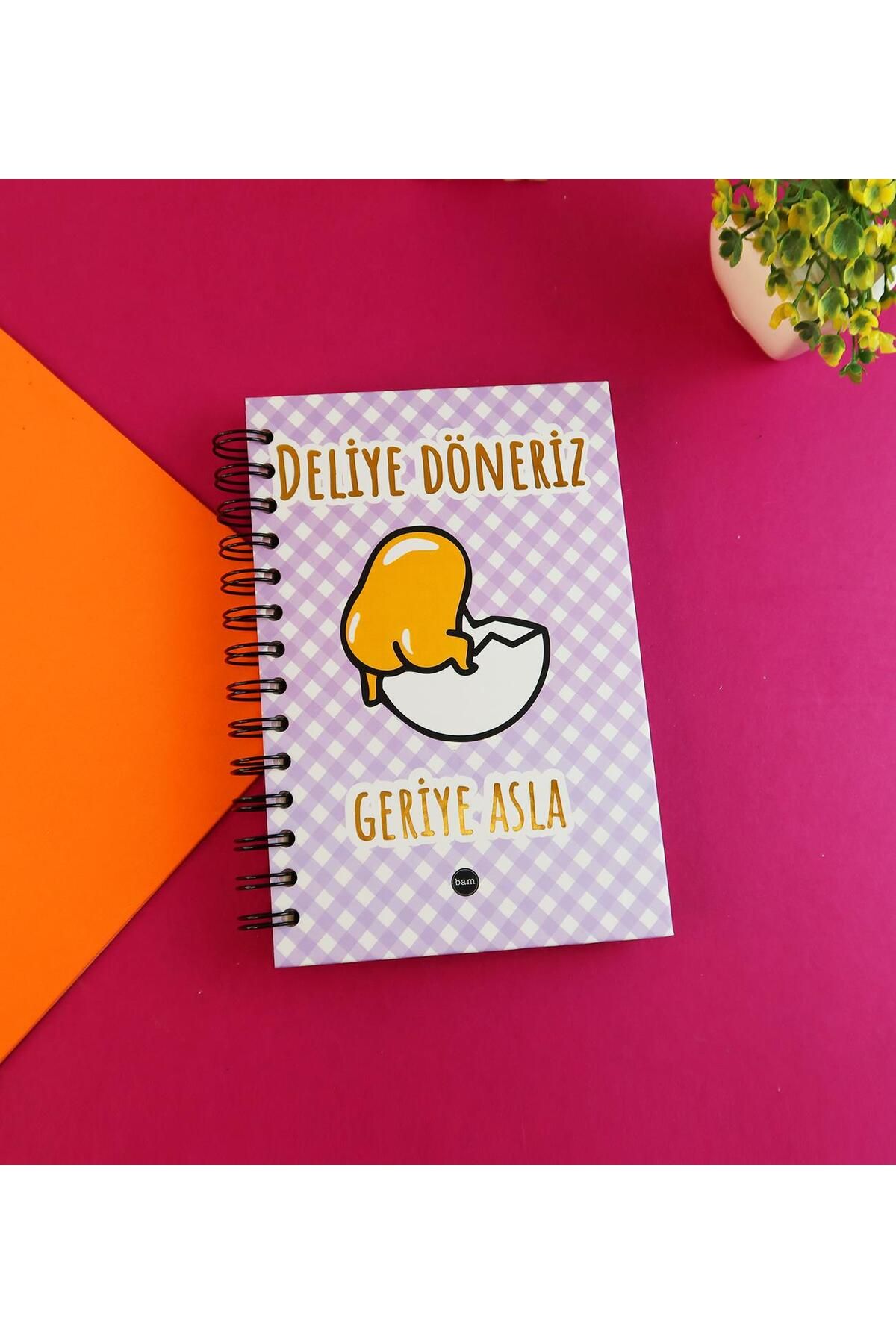 Gift Moda Özel Tasarım Spiralli 15*21 cm Dot Defter, Eskiz Defteri, Doodle Book - 2 SAYFA STICKER HEDİYELİ