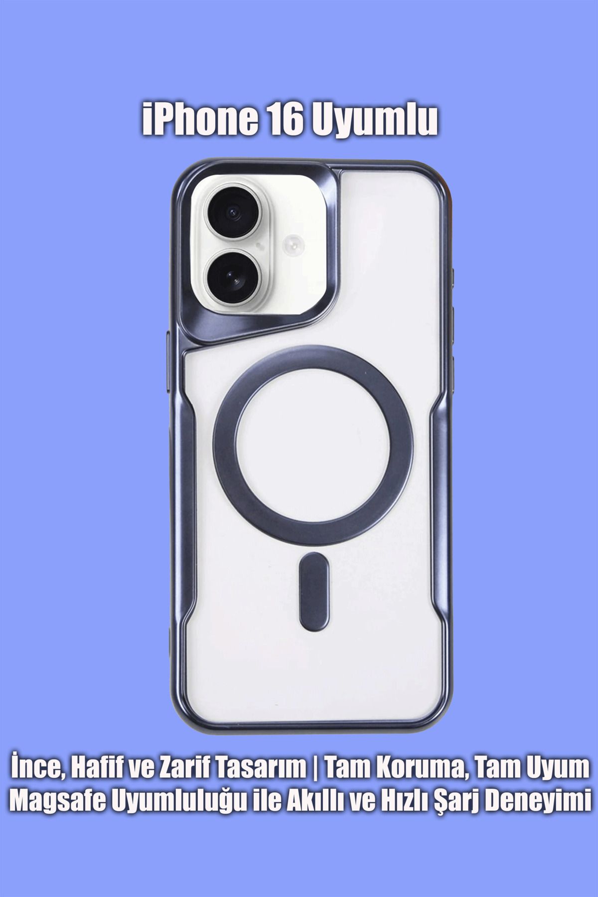 mobrika iPhone 16 Uyumlu Boyi Magsafe Destekli Silikon Telefon Kılıfı
