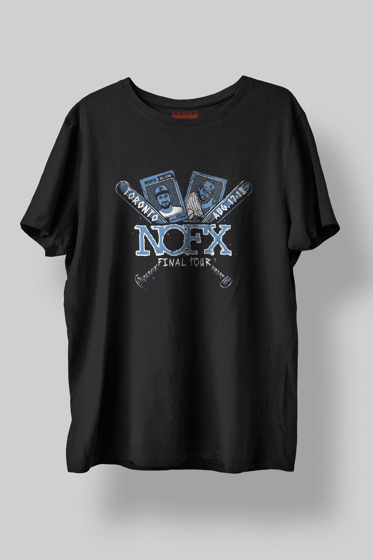 Sound Gorgeous NOFX Müzik Tasarımlı Baskılı Regular Fit Unisex Siyah T-Shirt %100 Pamuk Rahat Kalıp Tişört No:0249