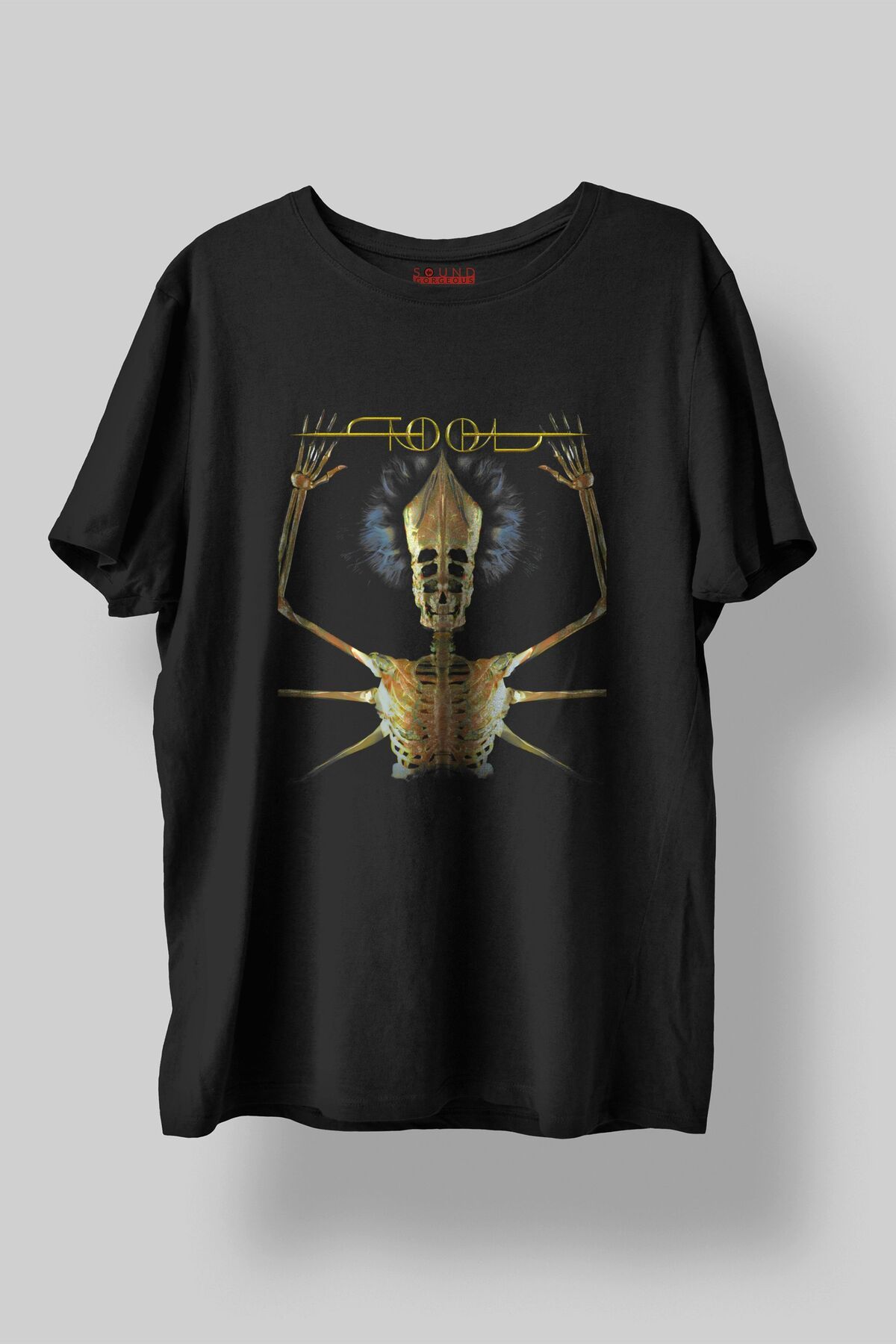 Sound Gorgeous Tool Müzik Tasarımlı Baskılı Regular Fit Unisex Siyah T-Shirt %100 Pamuk Rahat Kalıp Tişört No:0389