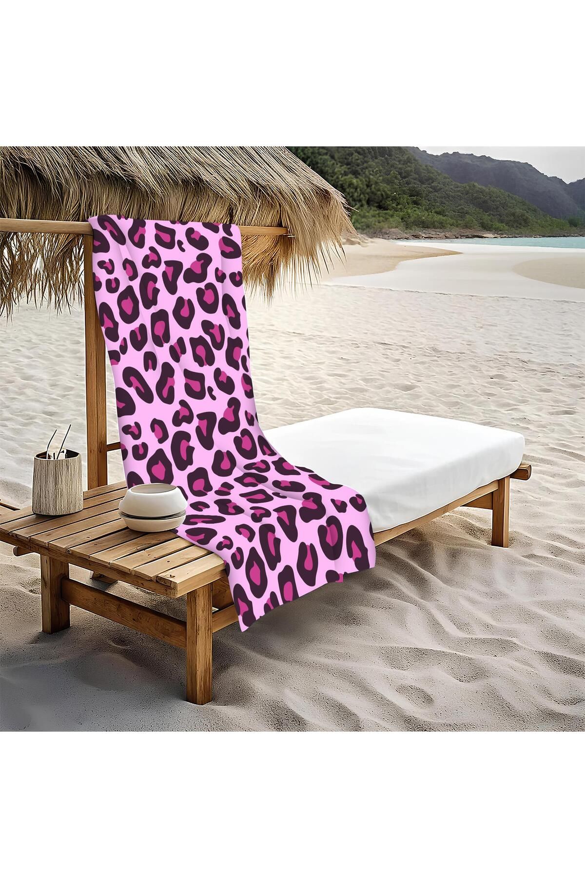 Doruklar Home Collection Dekoratif Modern Desenli Plaj Deniz Havlusu Peştamal 80x160 CM PİKA30