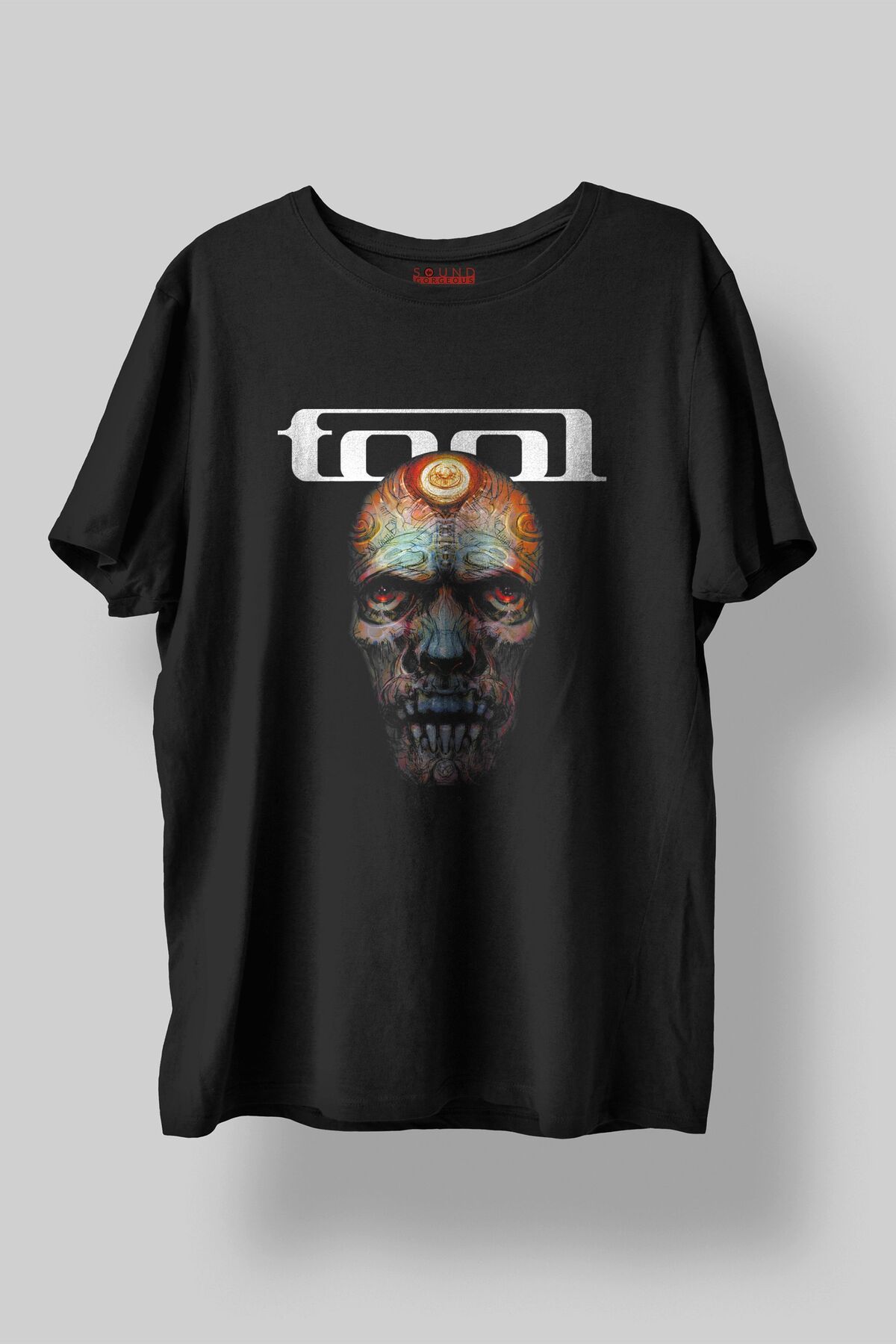 Sound Gorgeous Tool Müzik Tasarımlı Baskılı Regular Fit Unisex Siyah T-Shirt %100 Pamuk Rahat Kalıp Tişört No:0393