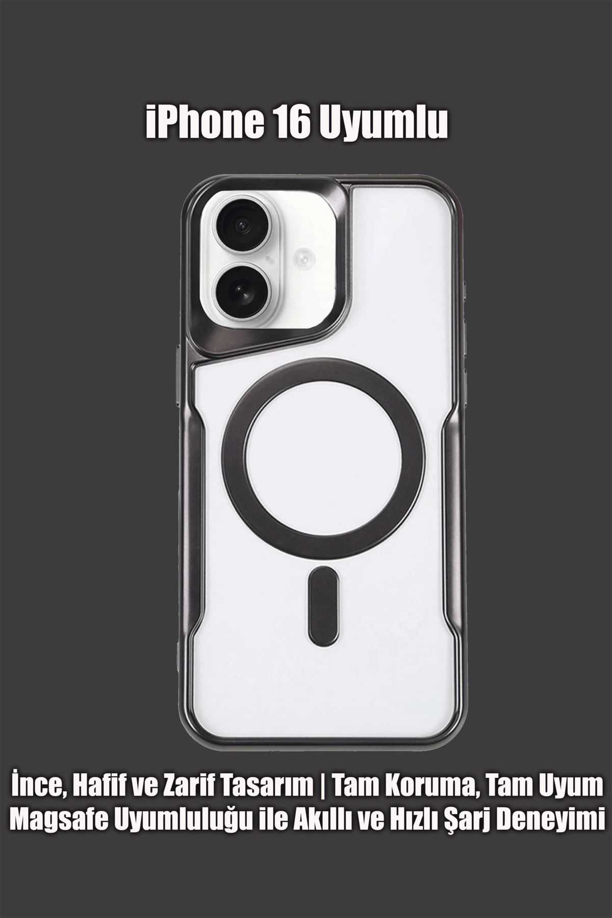 mobrika iPhone 16 Uyumlu Boyi Magsafe Destekli Silikon Telefon Kılıfı