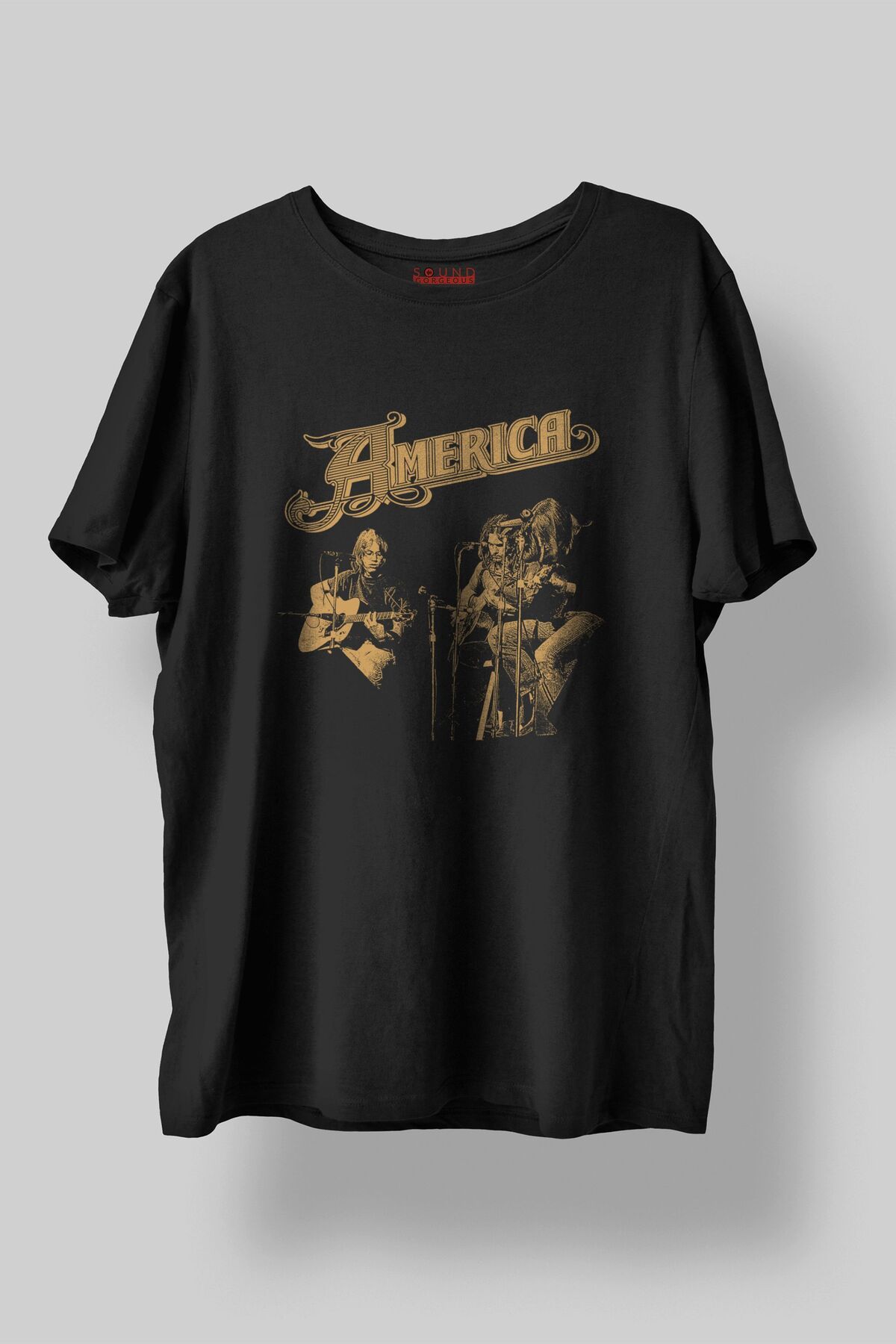 Sound Gorgeous 311 Müzik Tasarımlı Baskılı Regular Fit Unisex Siyah T-Shirt %100 Pamuk Rahat Kalıp Tişört No:0002