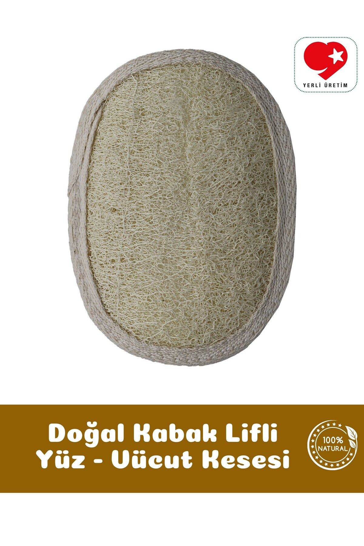 bialife Doğal Kabak Lifli Yüz ve Vücut Banyo Kesesi - Bialife