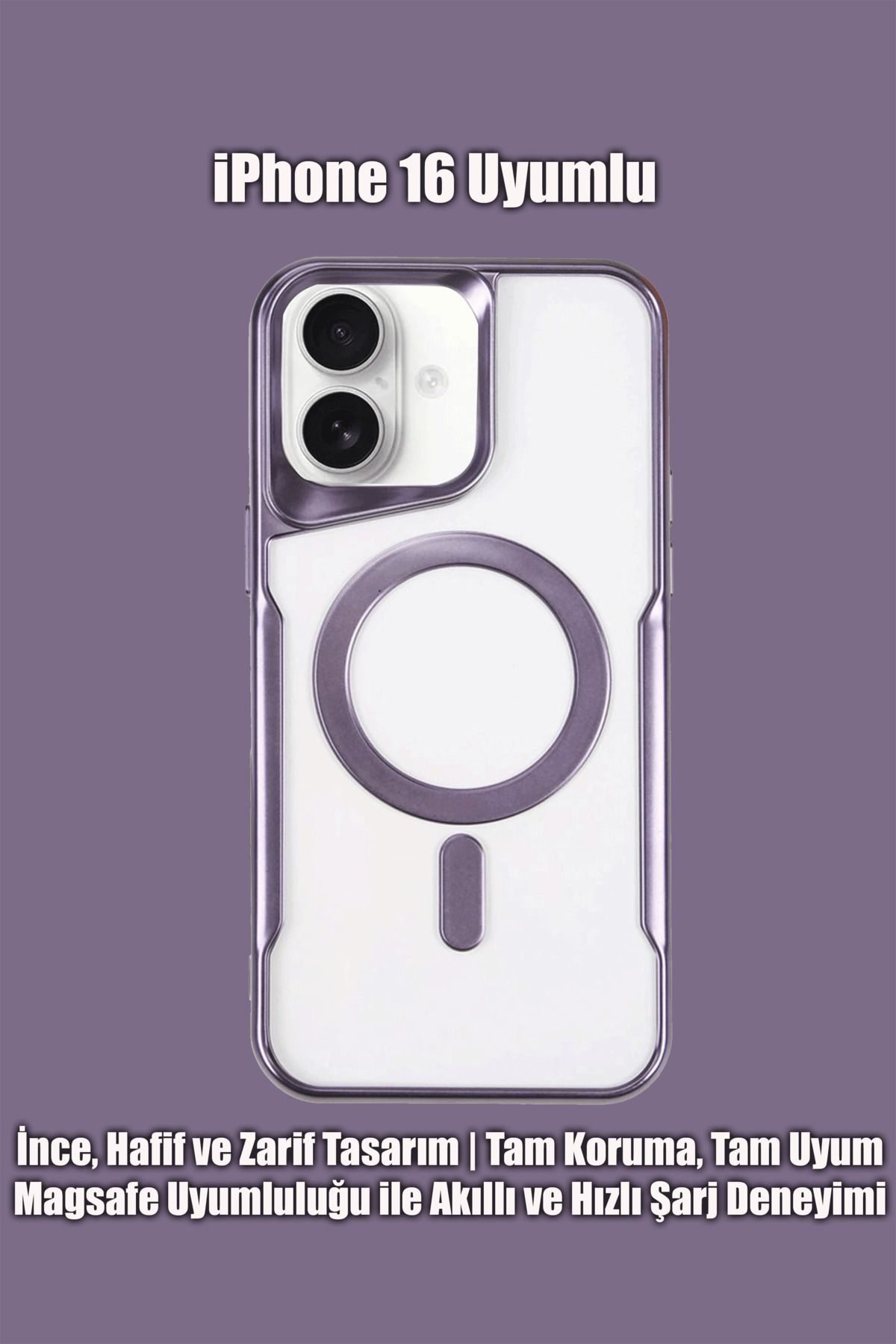 mobrika iPhone 16 Uyumlu Boyi Magsafe Destekli Silikon Telefon Kılıfı