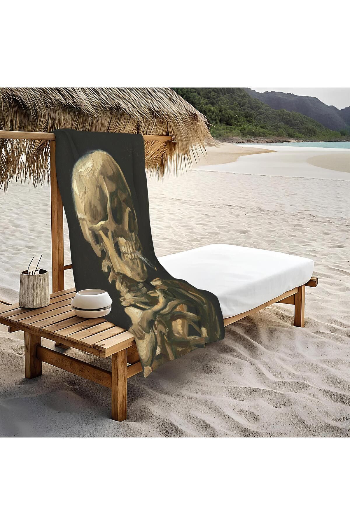 Doruklar Home Collection Dekoratif Modern Desenli Plaj Deniz Havlusu Peştamal 80x160 CM PİKA12