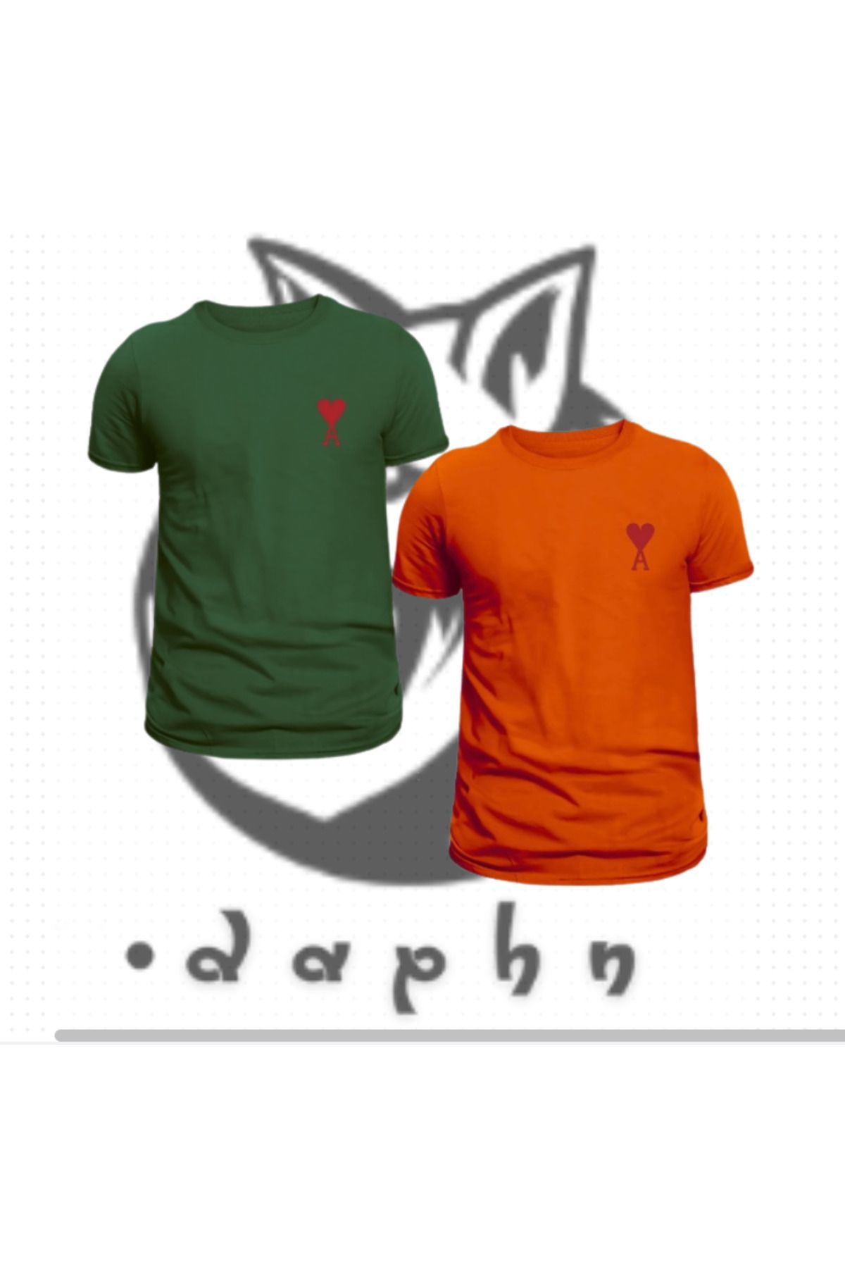 TEXTURA Yeni Sezon UNİSEX AMI PARİS BASKILI NEW Oversize T-Shirt İkili (2'li) Set