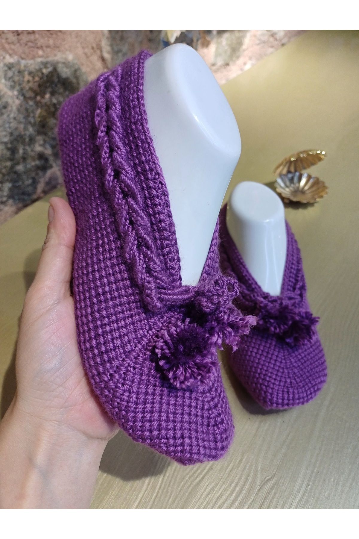 Butik El örgüsü çeyizlik patik