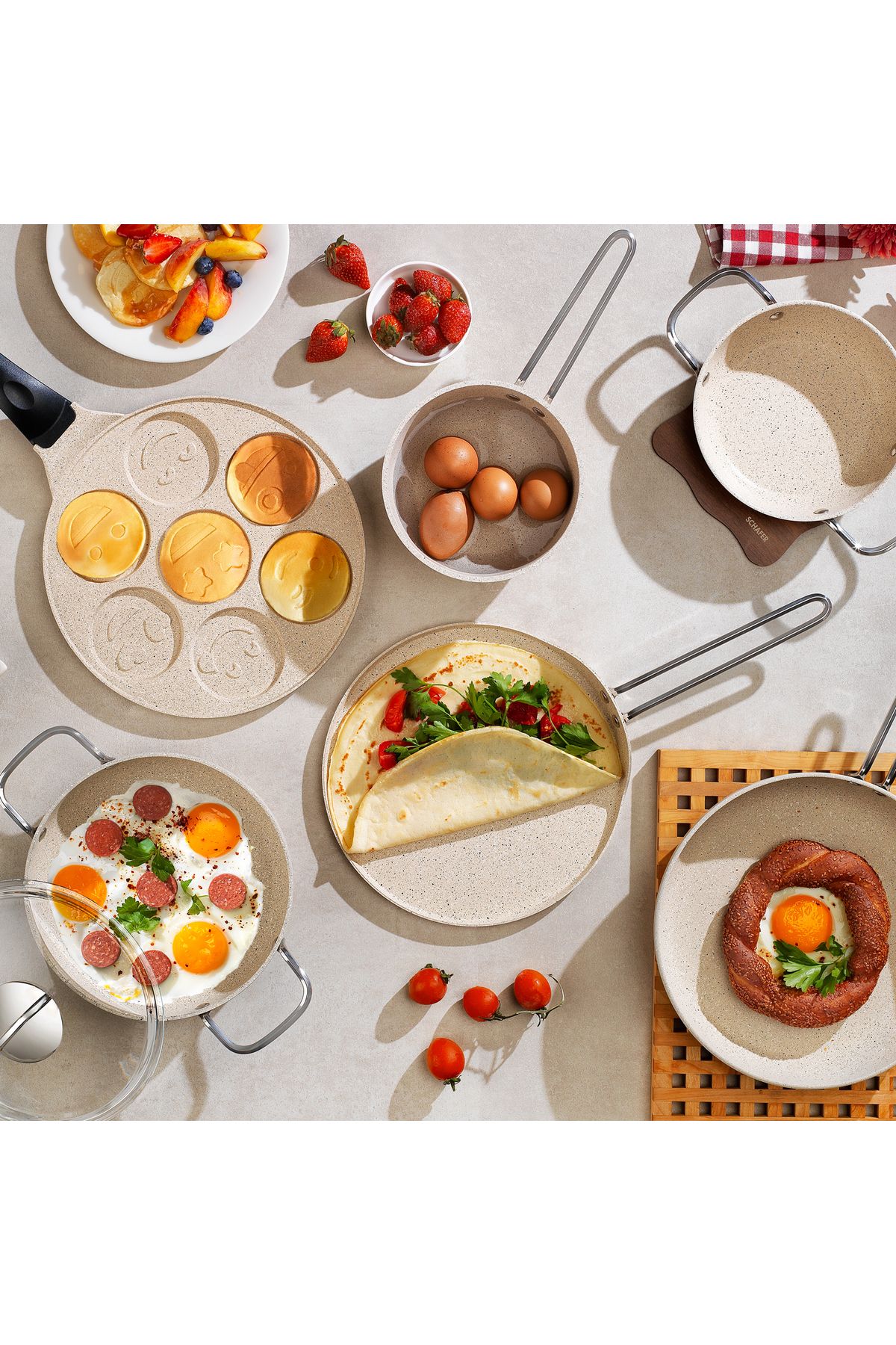 Schafer Breakfast Pişirme Seti 7 Parça-Kahve