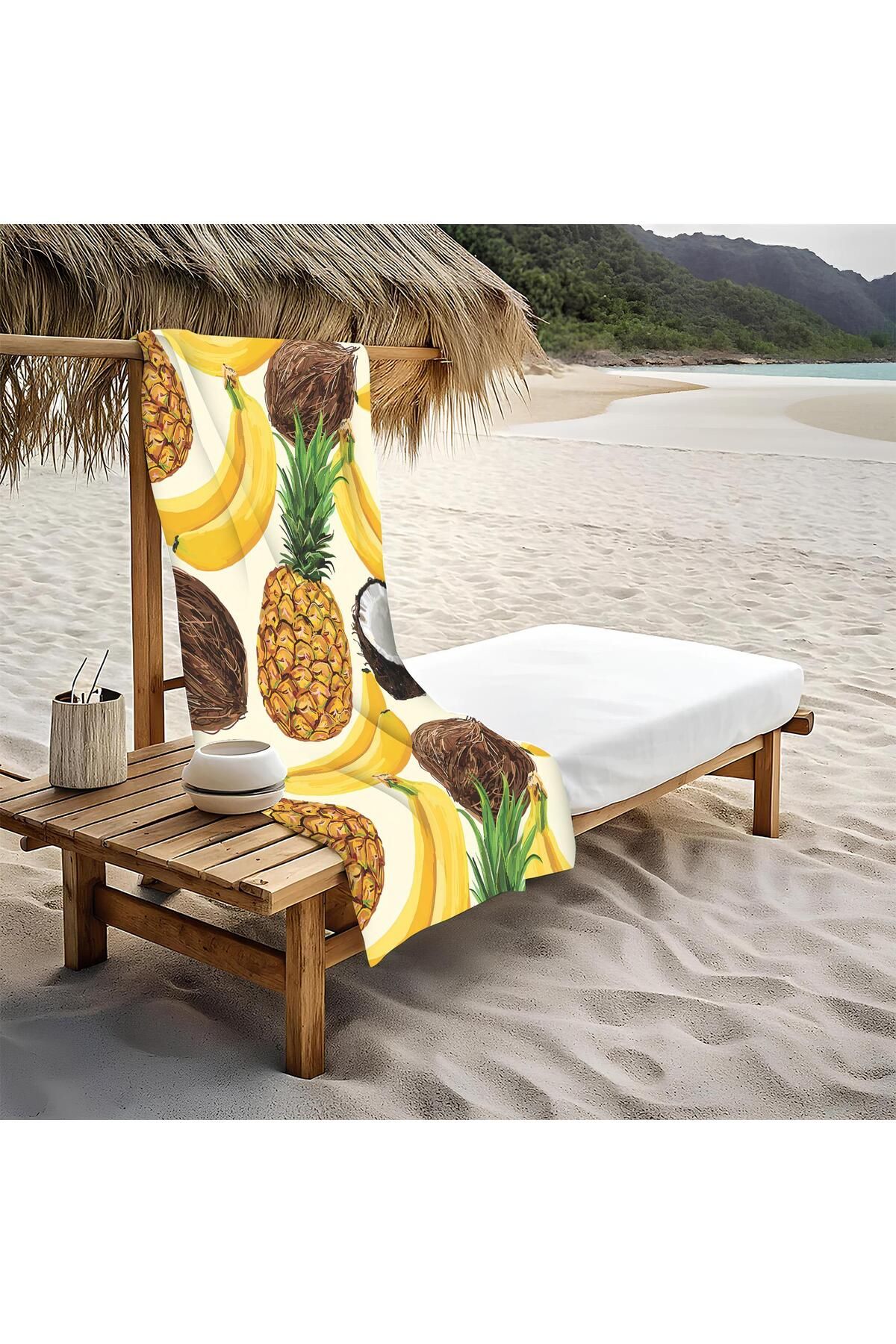 Doruklar Home Collection Dekoratif Modern Desenli Plaj Deniz Havlusu Peştamal 80x160 CM PİKA21