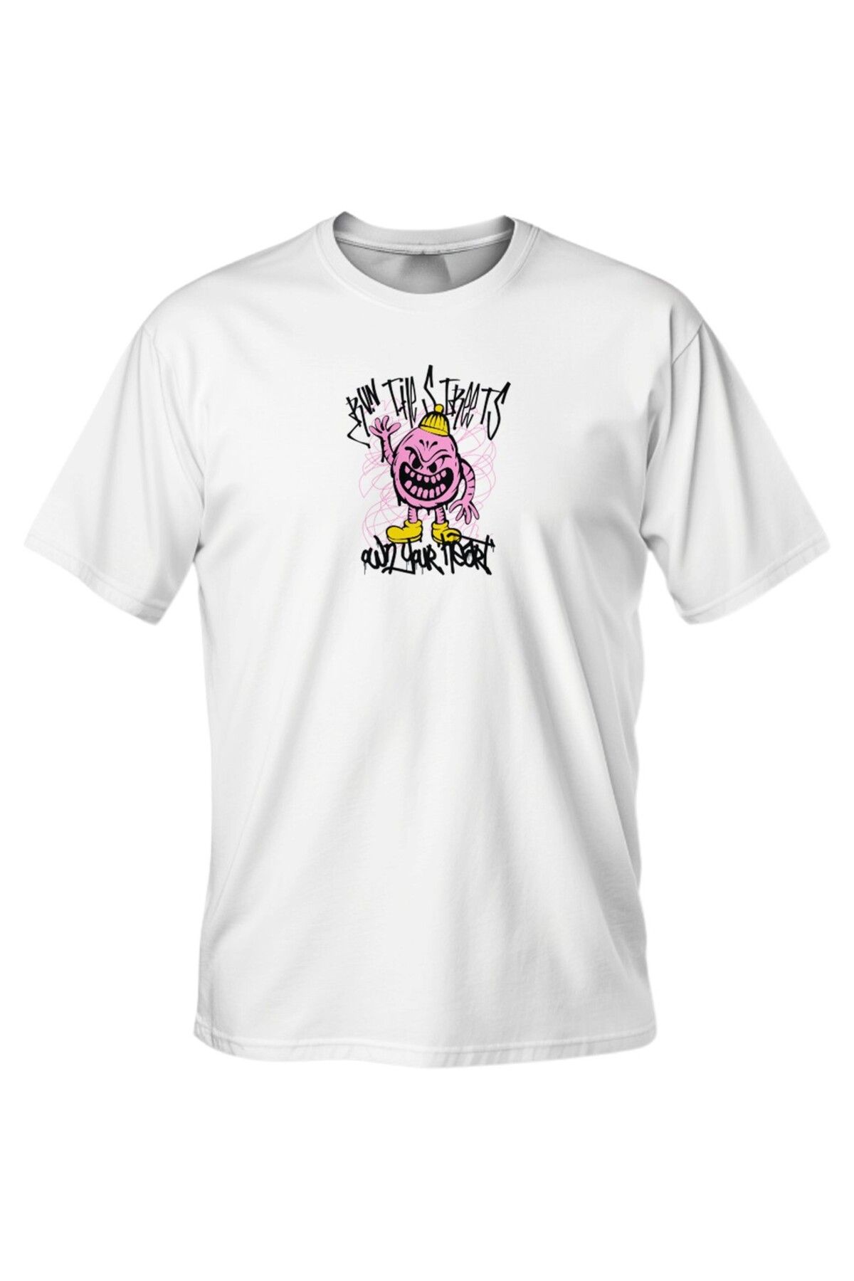 LUMARTA Regular Run The Streets Baskılı T-Shirt
