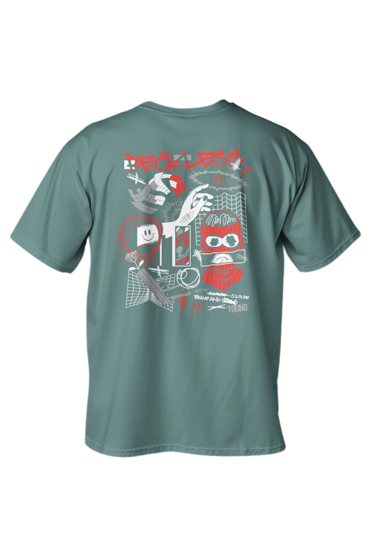LUMARTA Regular Reckless Baskılı T-Shirt