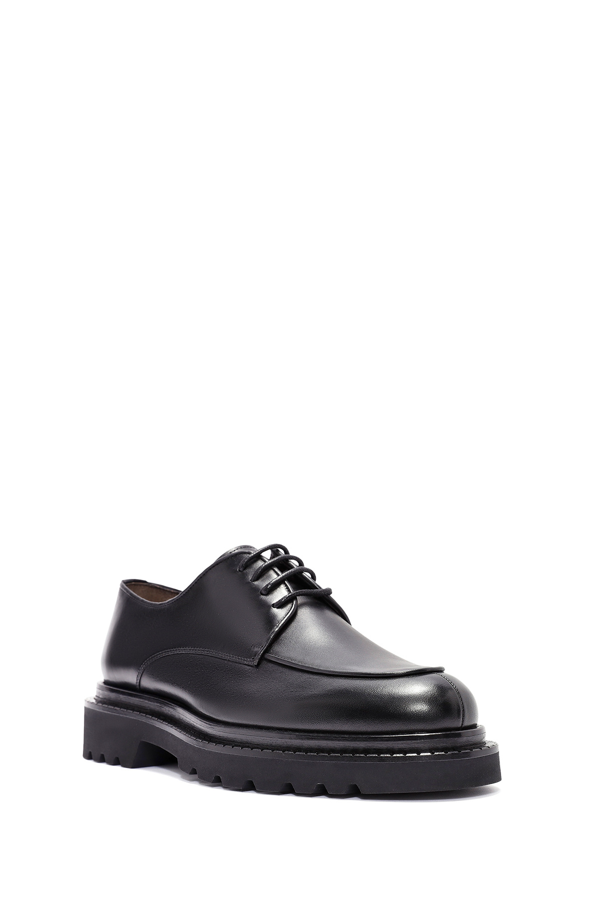 Derimod-Men's Black Lace-Up Leather Casual Shoes 24Wfd 602518 6