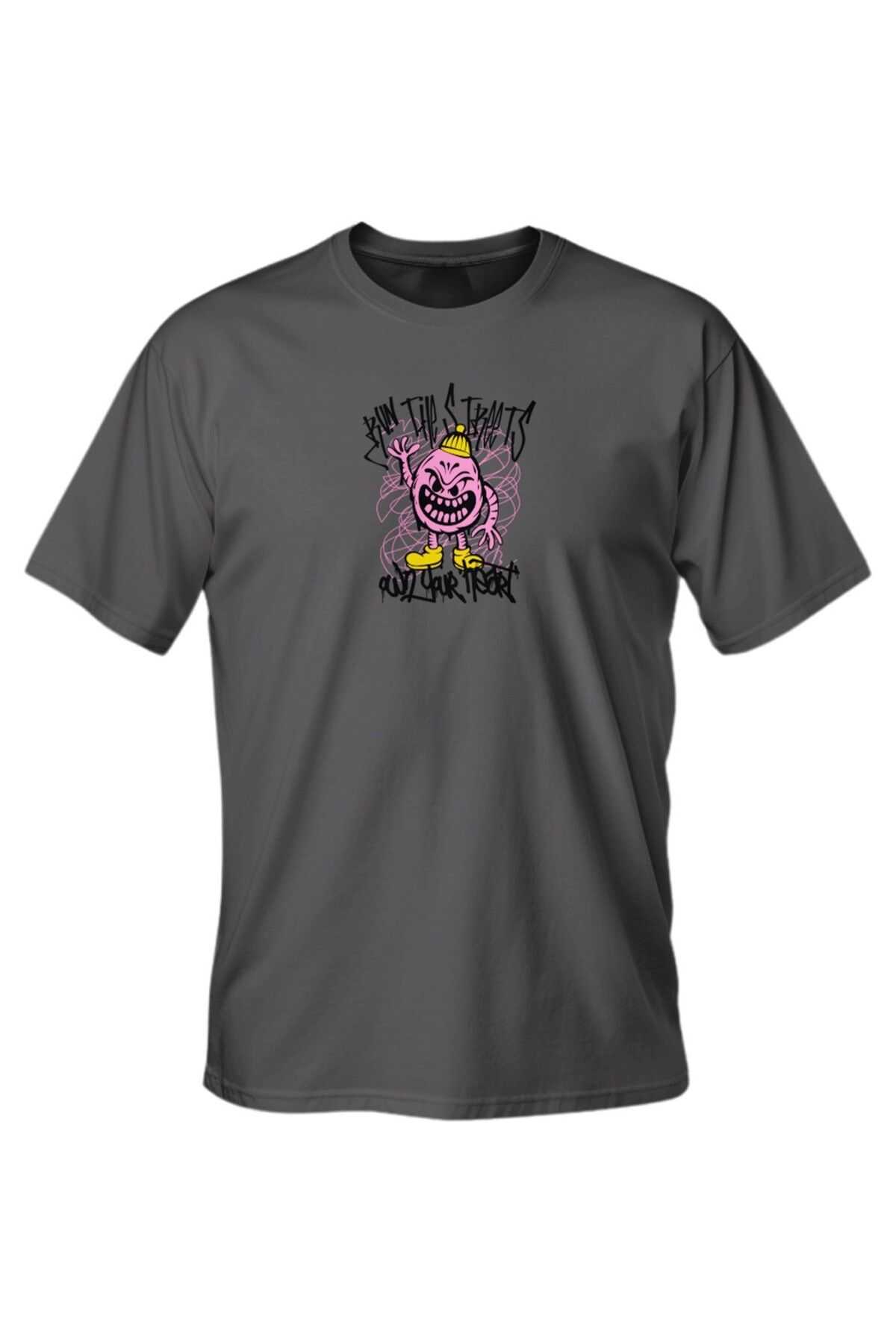 LUMARTA Regular Run The Streets Baskılı T-Shirt