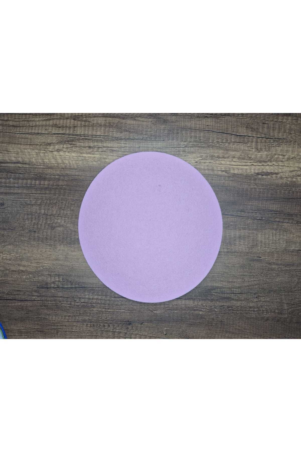 Grand Fine Art Keçe Bardak Altlığı 4lü Set Yuvarlak Pembe 15 cm Çap