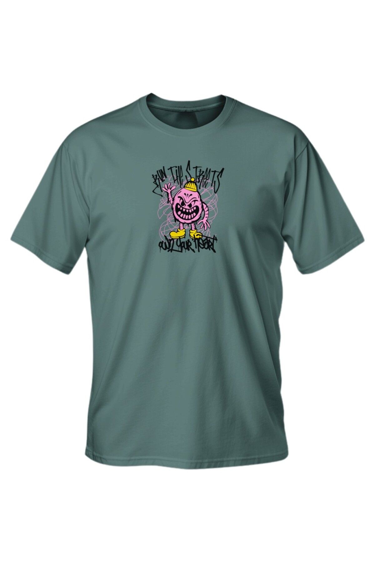 LUMARTA Regular Run The Streets Baskılı T-Shirt