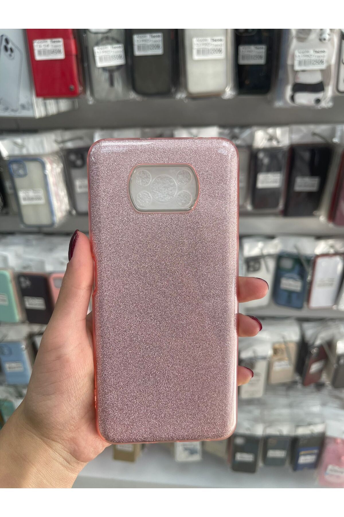 TECNOTREND xiaomi poco x3/x3 kılıf sparkle shiny simli kılıf