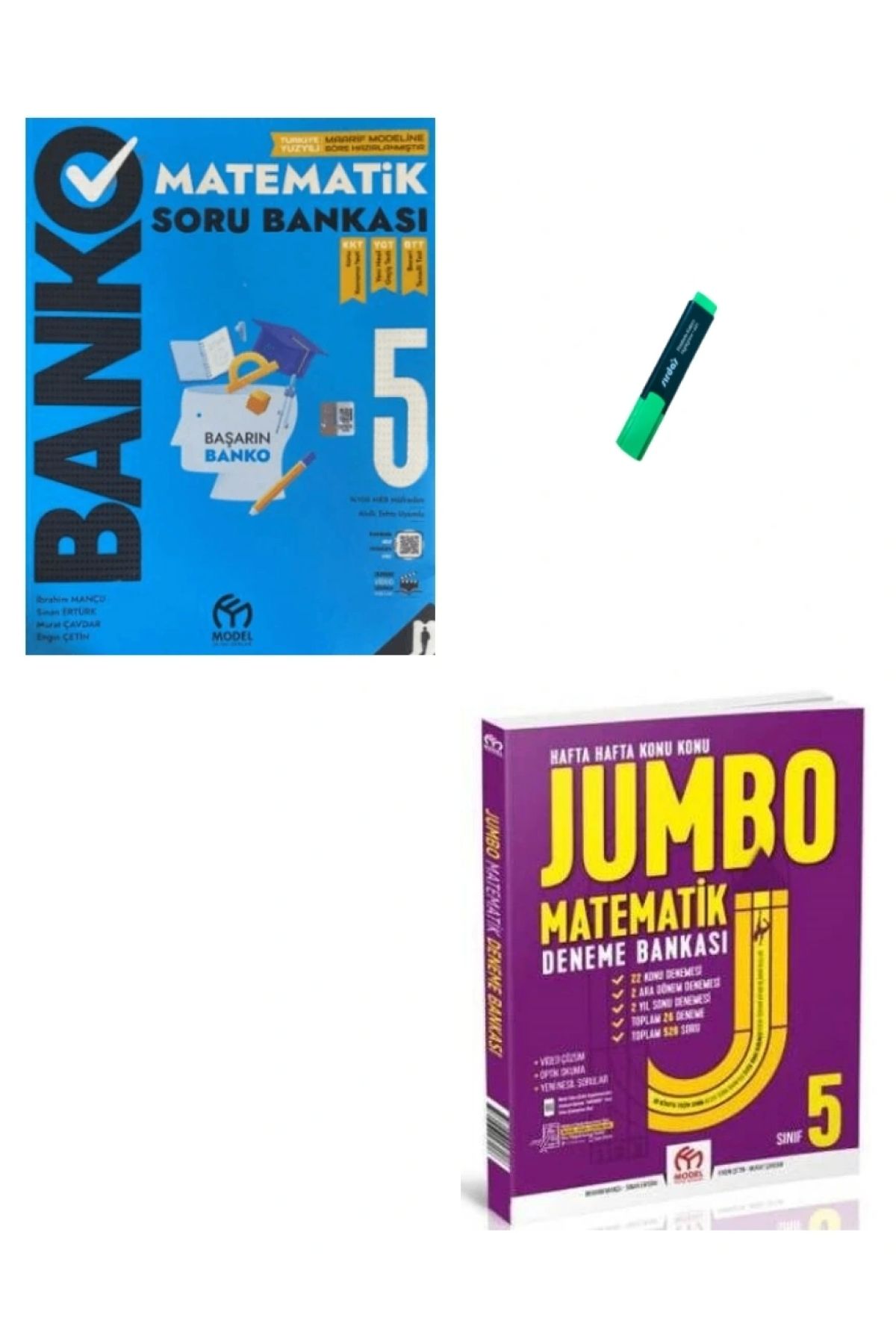 Model Eğitim Yayınları 5. Sınıf Matematik Banko Soru Bankası ve Jumbo Deneme