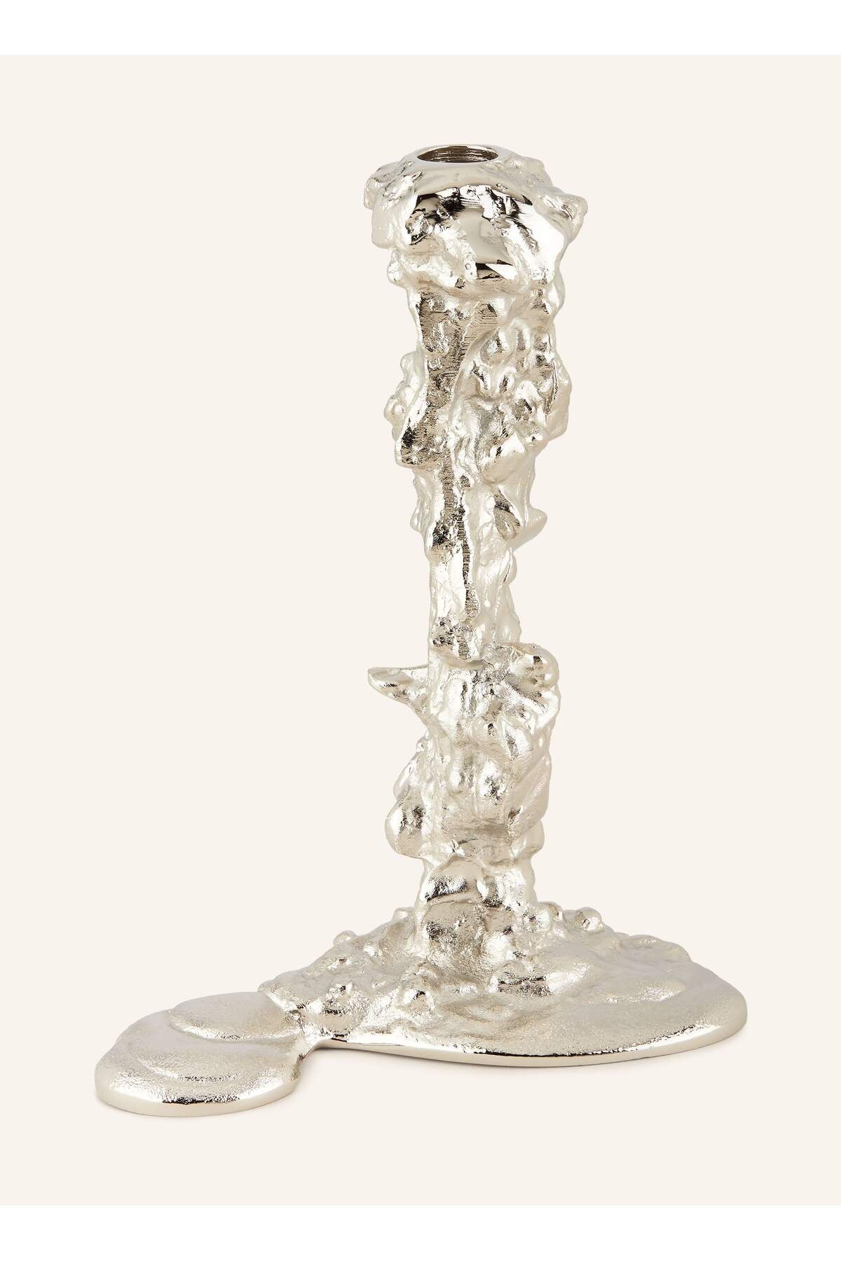 Pols Potten DRIP L Mumluk, Gümüş Kaplama, Soyut Tasarım, Pascal Smelik İmzası, 25 cm Yükseklik