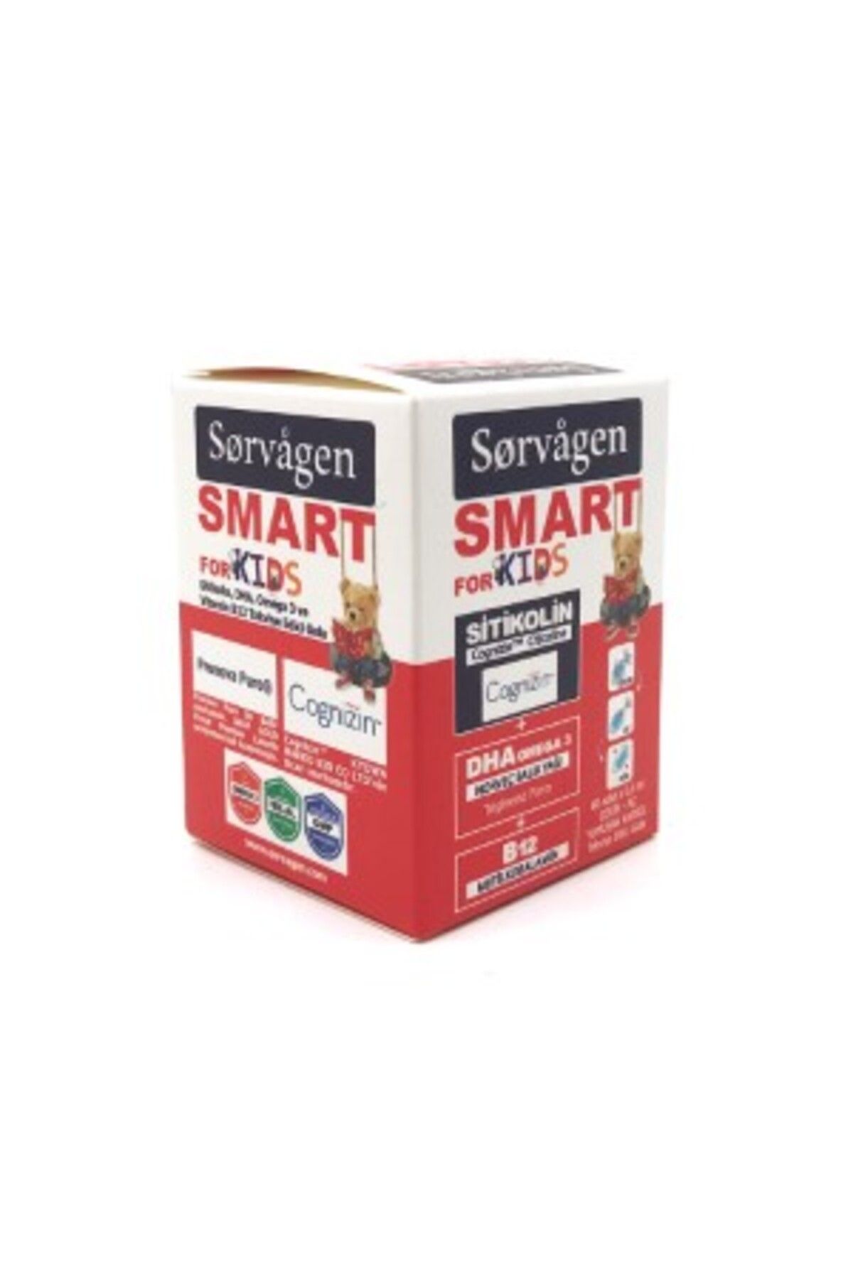Exxe Sorvagen Smart Kids Sitikolin DHA Omega 3 Norveç Balık Yağı B12 60 Kapsül