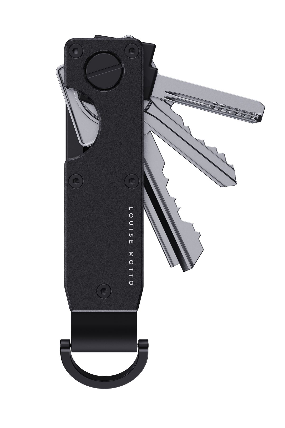 Louise Motto KeyX Burano Anahtarlık, Minimalist, Şık ve Sallanmayan Toparlayıcı Premium Tasarım