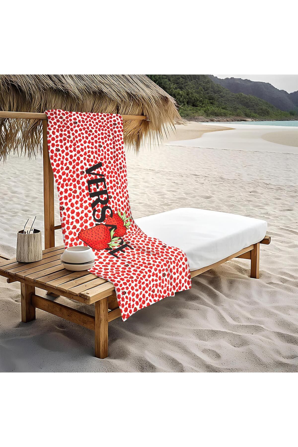 Doruklar Home Collection Dekoratif Modern Desenli Plaj Deniz Havlusu Peştamal 80x160 CM PİKA04