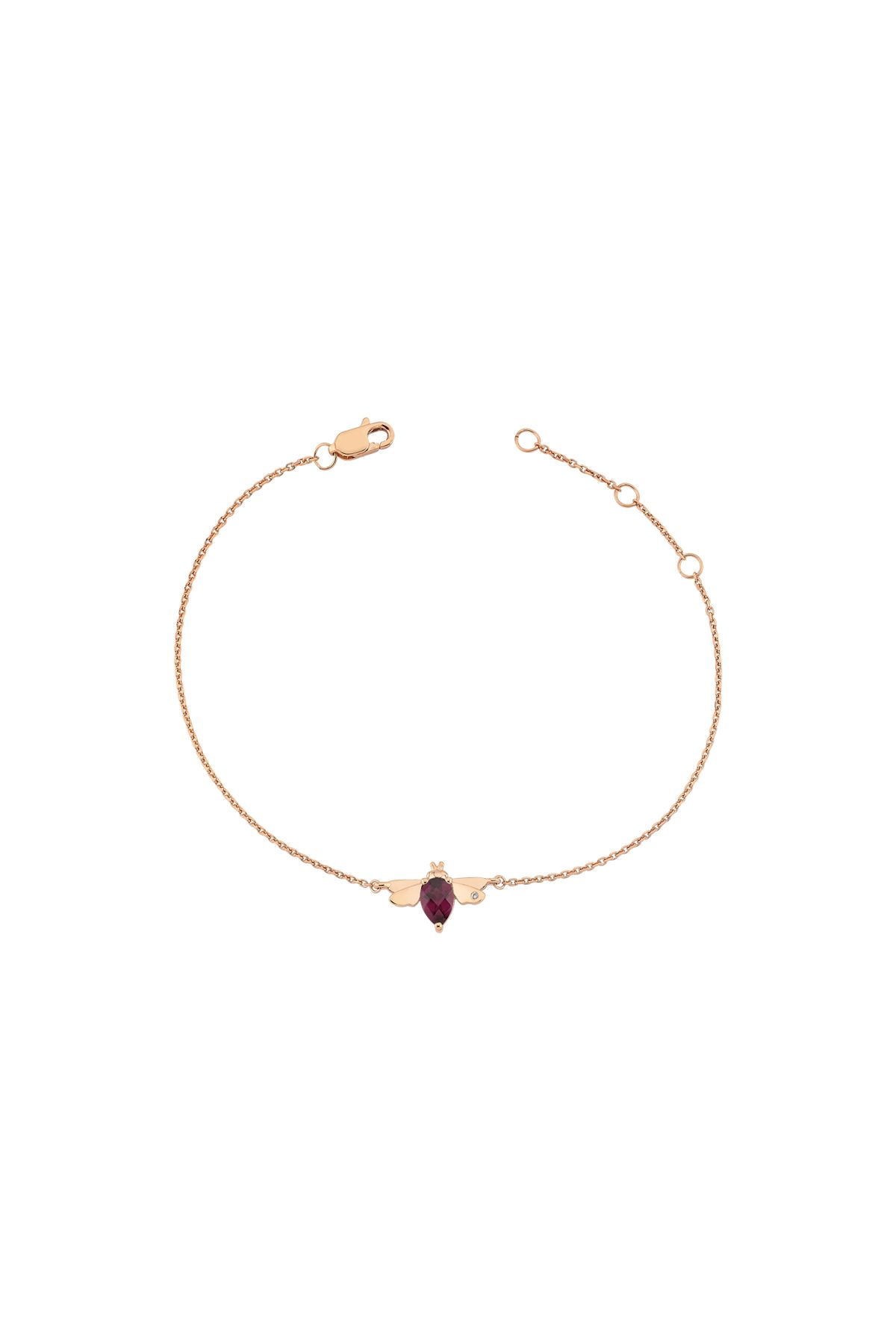 BEE GODDESS Kraliçe Arı Radolite Pırlanta Gümüş Bileklik