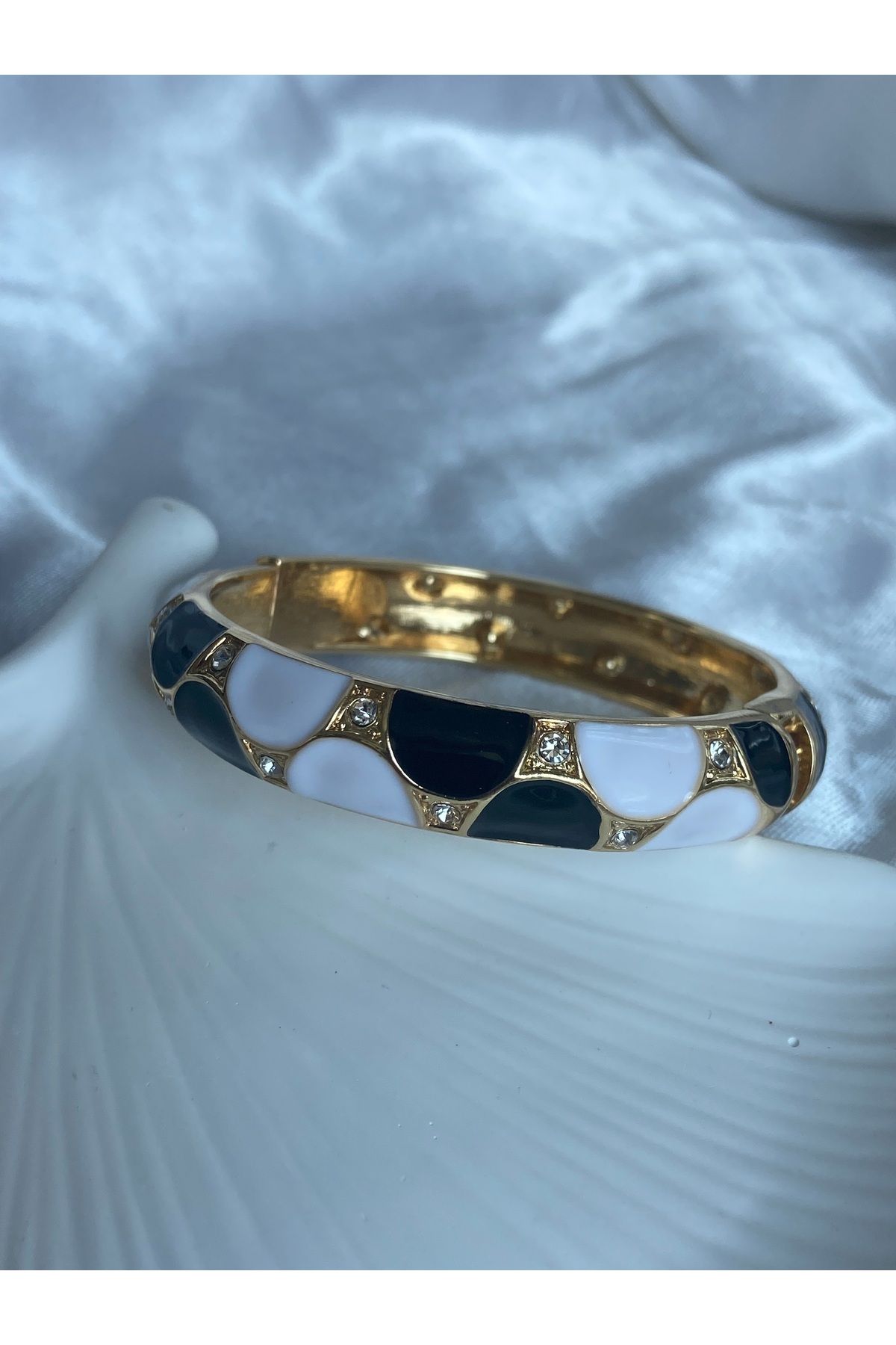 LEMARİZ COLLECTİON Siyah Detaylı Kelepçe