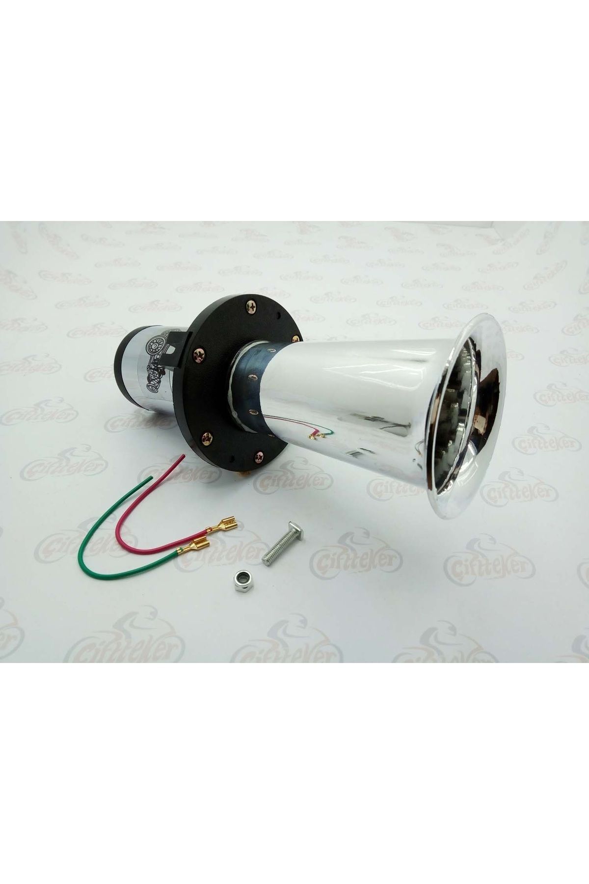 karagöz motor 12V Korna Öküz Sesli Nikel