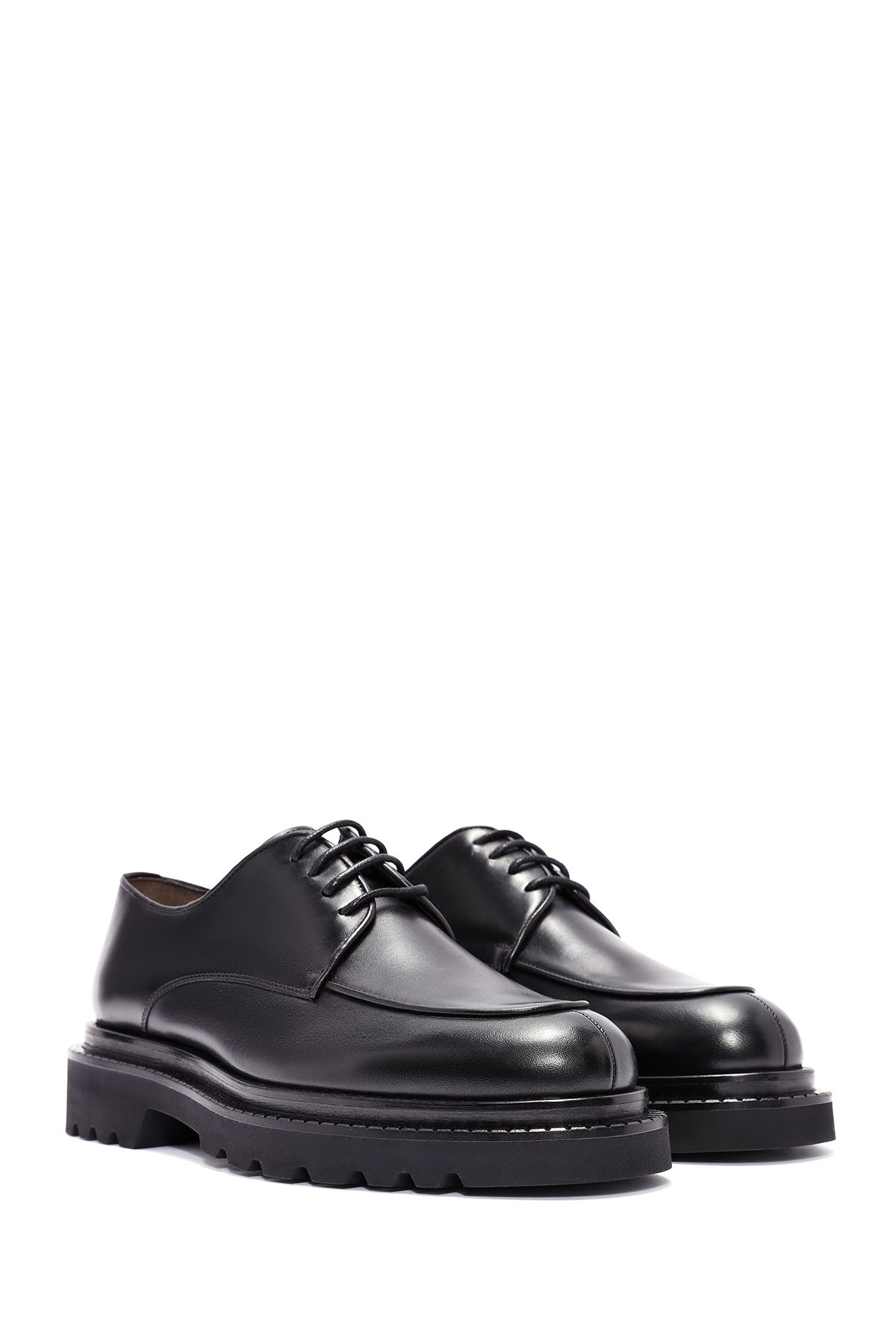 Derimod-Men's Black Lace-Up Leather Casual Shoes 24Wfd 602518 3